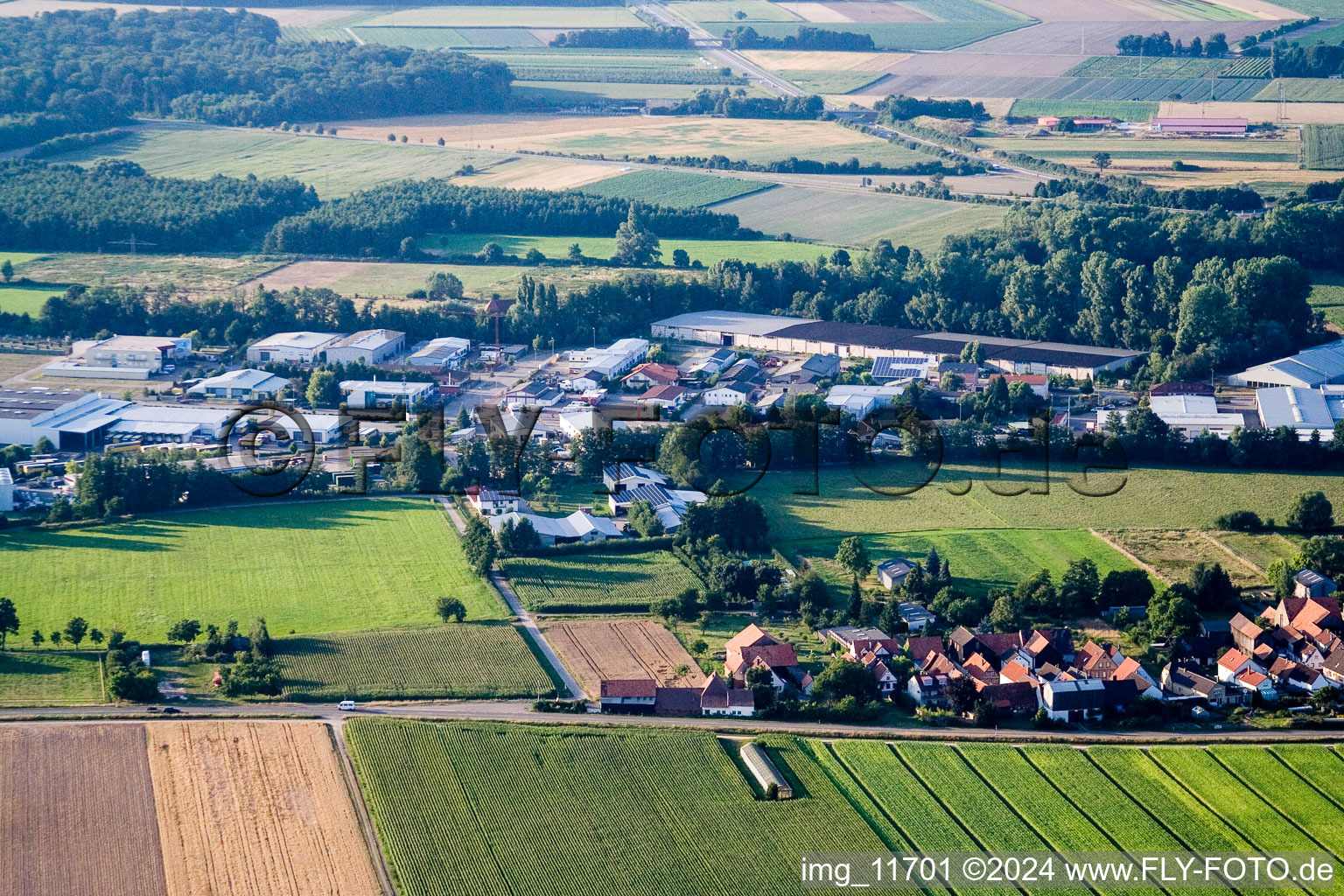 In the Rötzwiesen, Hof Fam. Kerth in the district Minderslachen in Kandel in the state Rhineland-Palatinate, Germany