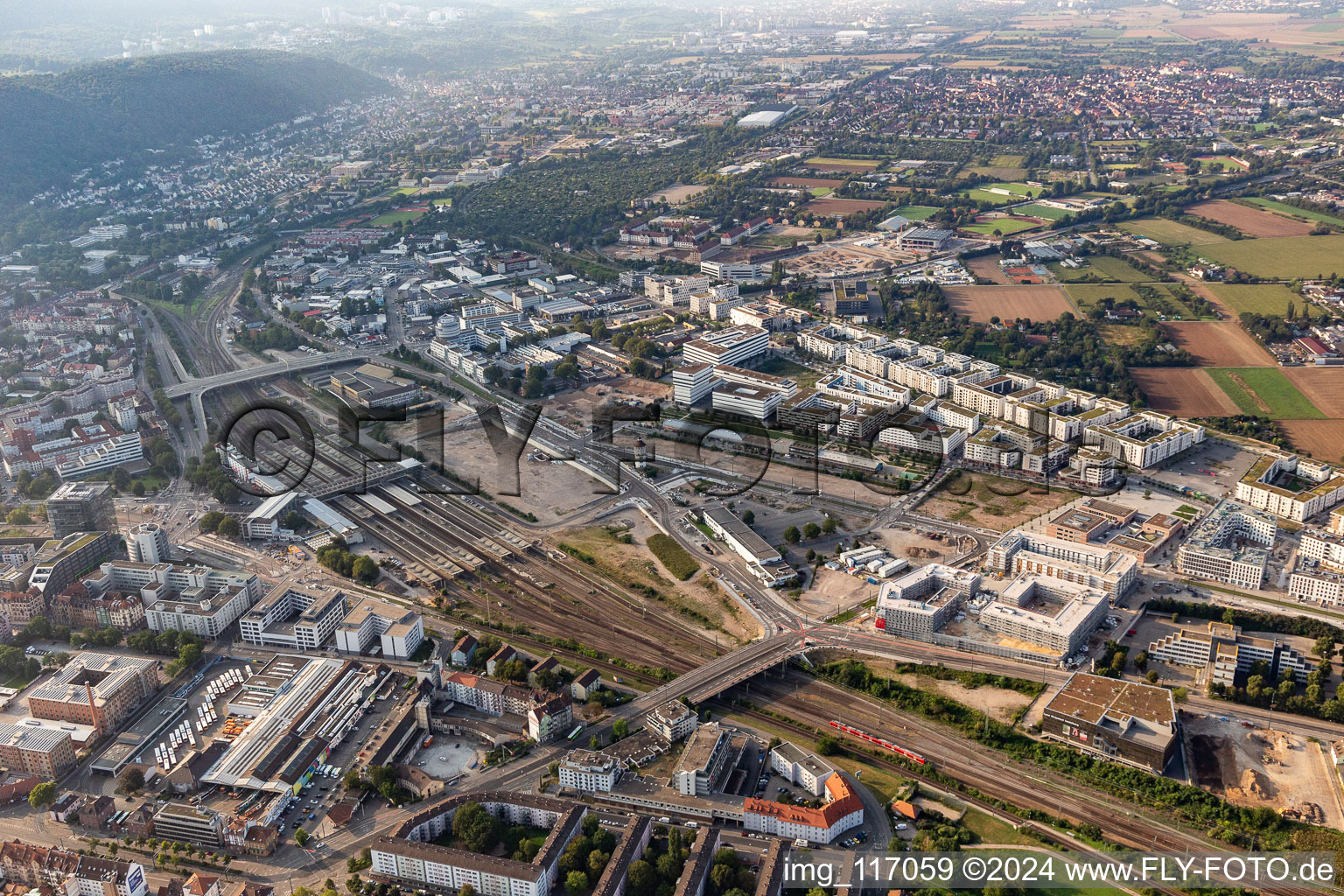 District of Bahnstadt south of the main train station in Heidelberg in the state Baden-Wurttemberg, Germany