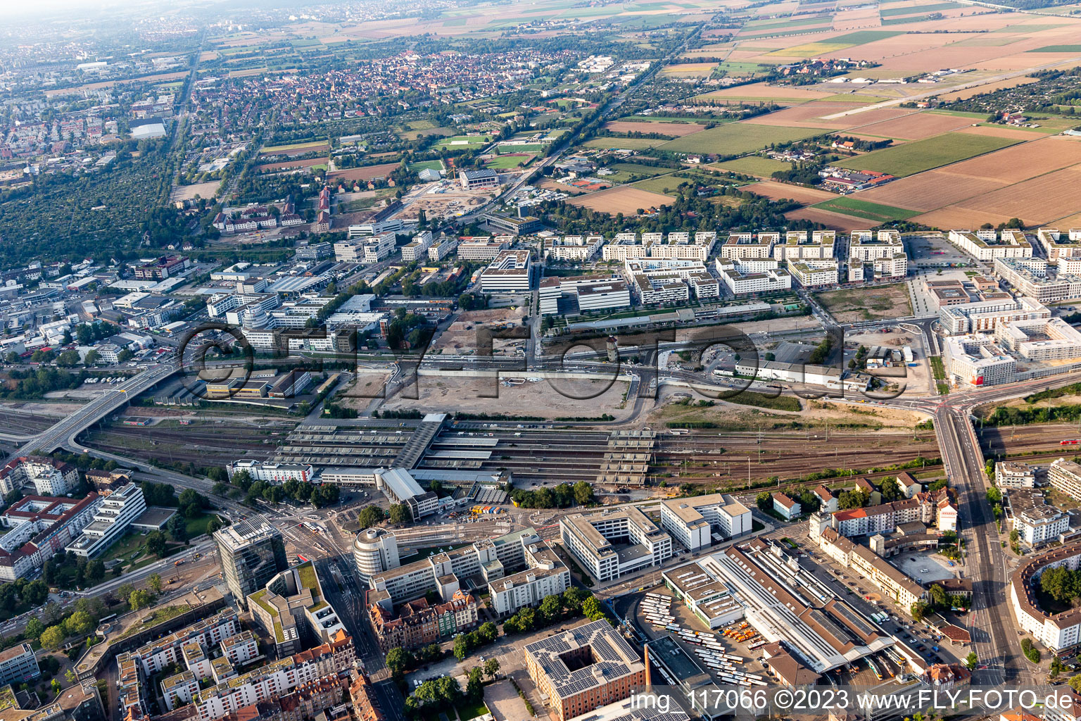 Central Station in the district Bergheim in Heidelberg in the state Baden-Wuerttemberg, Germany