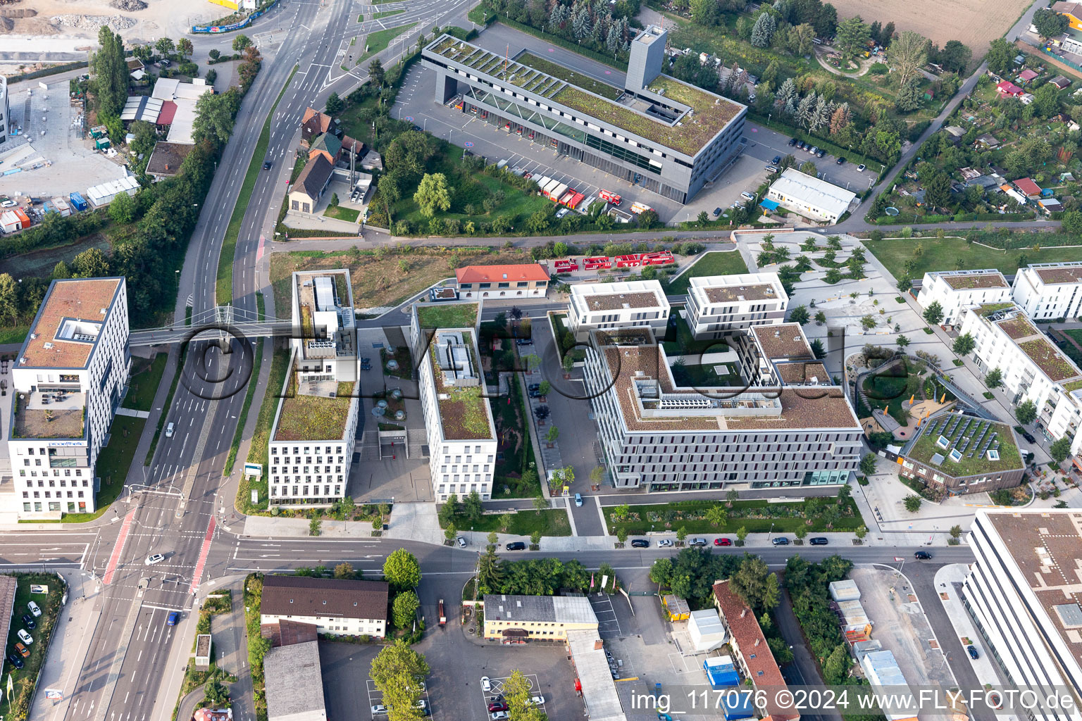 Fire department in the district Bahnstadt in Heidelberg in the state Baden-Wuerttemberg, Germany