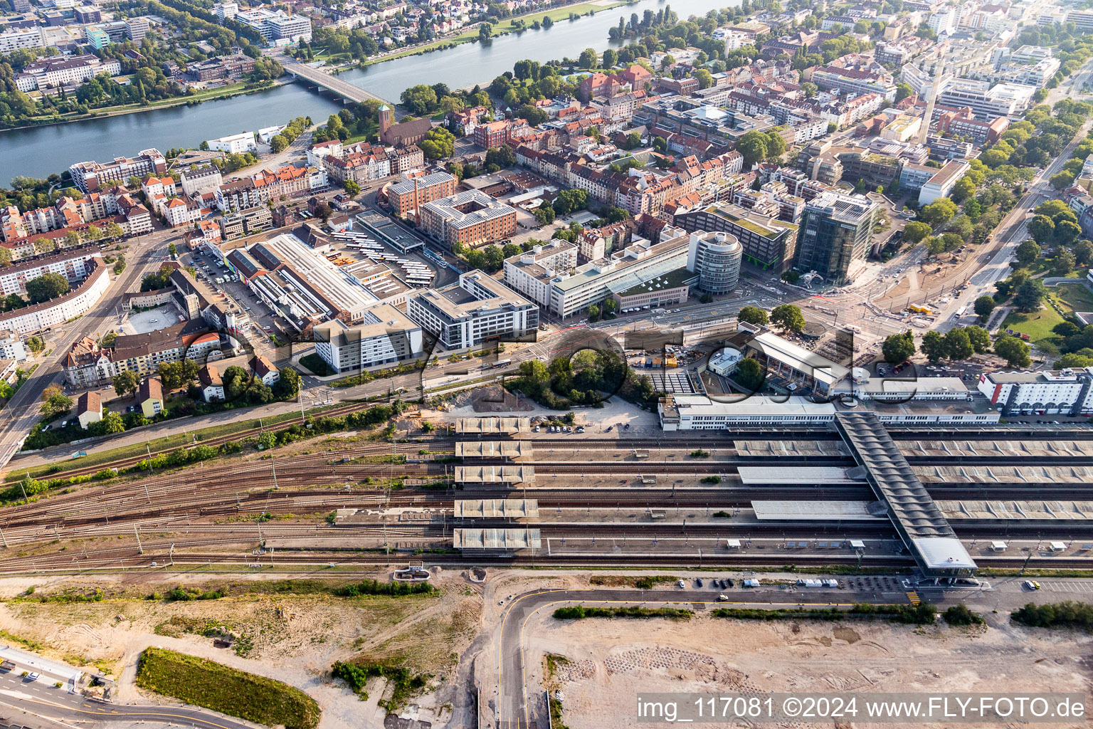 District Bergheim between Neckar river and central station in Heidelberg in the state Baden-Wurttemberg, Germany