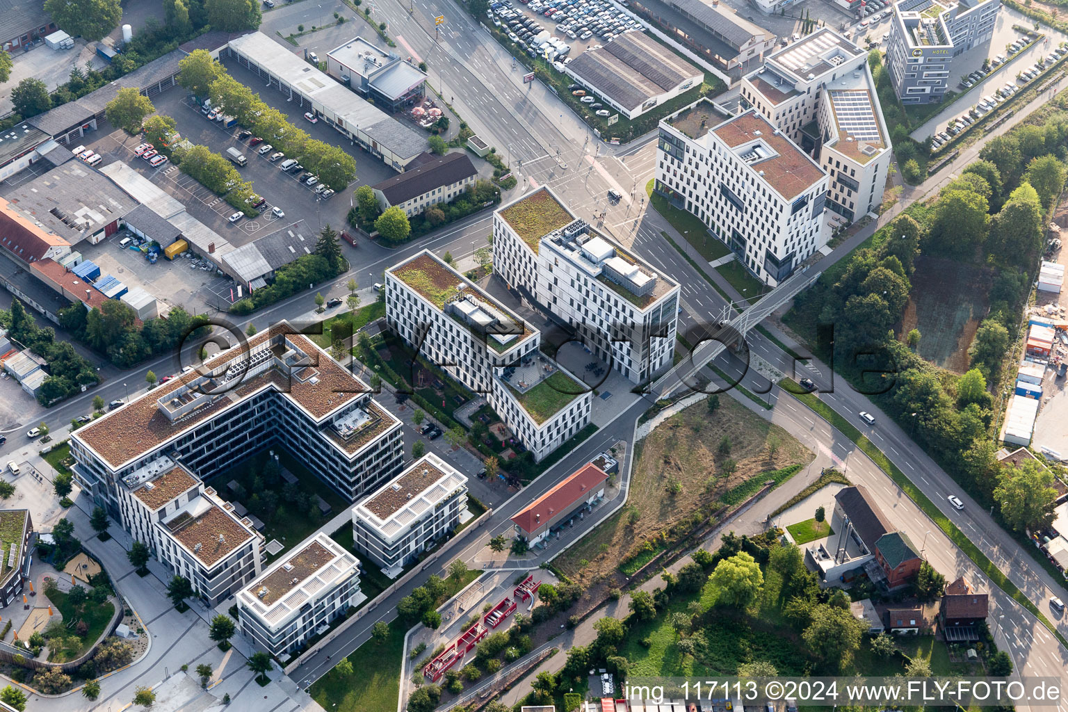 District of Bahnstadt, Speyerer street south of the city of Heidelberg in the state Baden-Wurttemberg, Germany