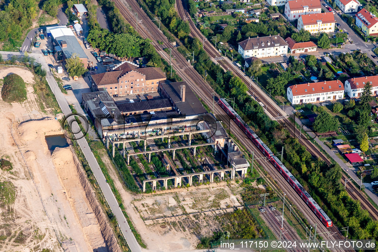 Former Railway depot and repair shop in Heidelberg in the state Baden-Wurttemberg, Germany