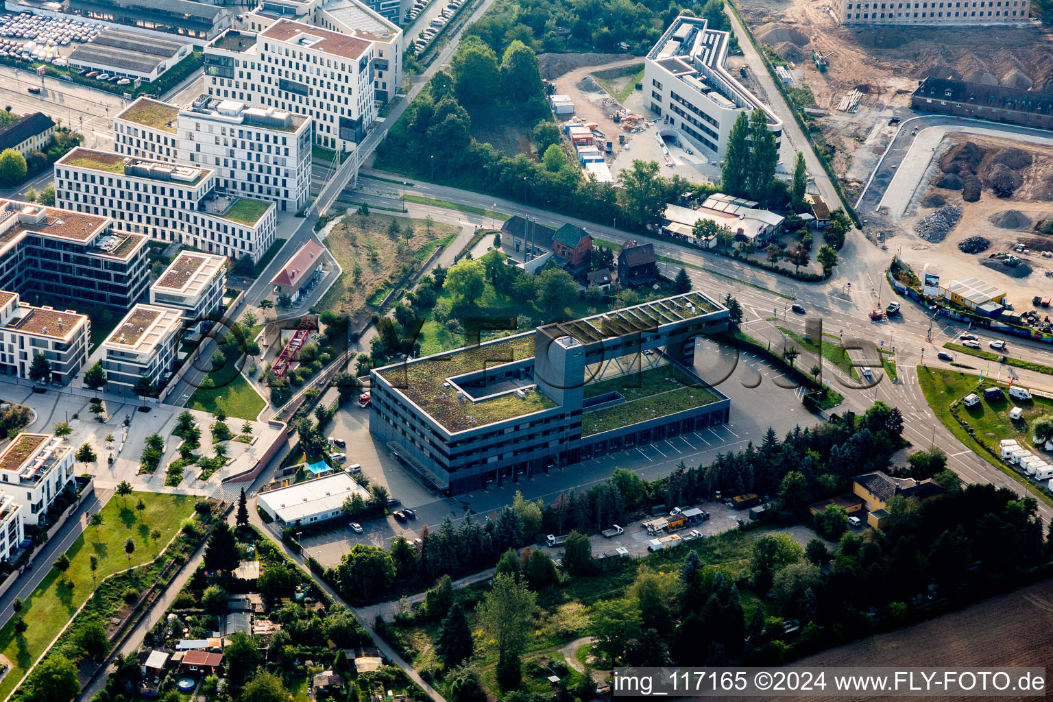 Grounds of the fire depot on on Baumschulenweg in the district Kirchheim in Heidelberg in the state Baden-Wurttemberg, Germany