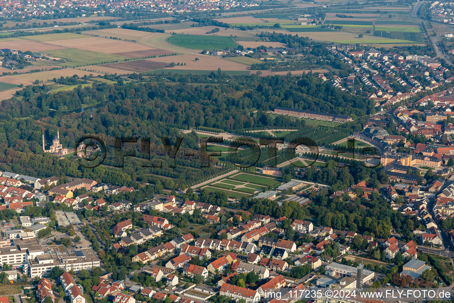 Castle Park in Schwetzingen in the state Baden-Wuerttemberg, Germany