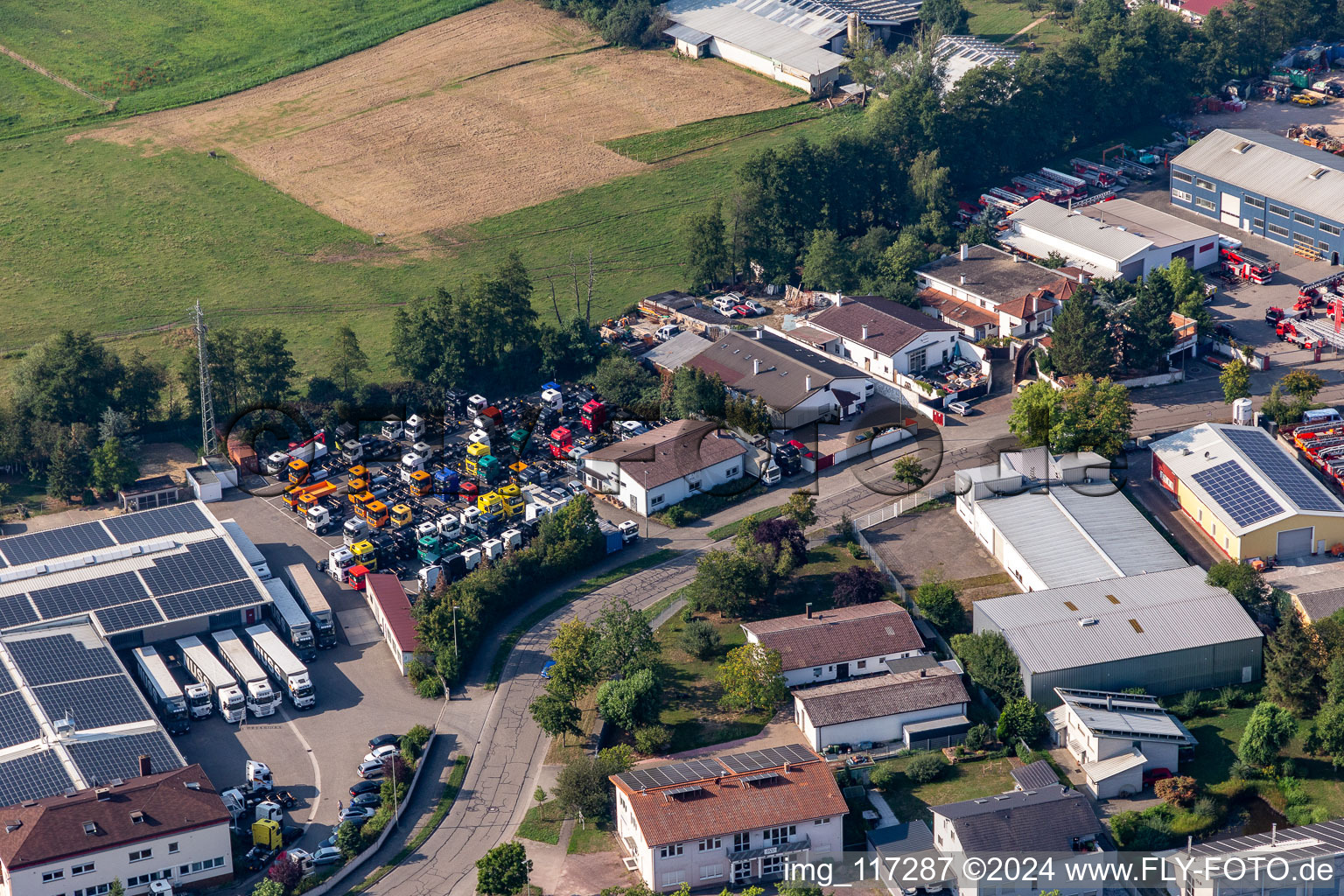 Horst industrial area in the district Minderslachen in Kandel in the state Rhineland-Palatinate, Germany