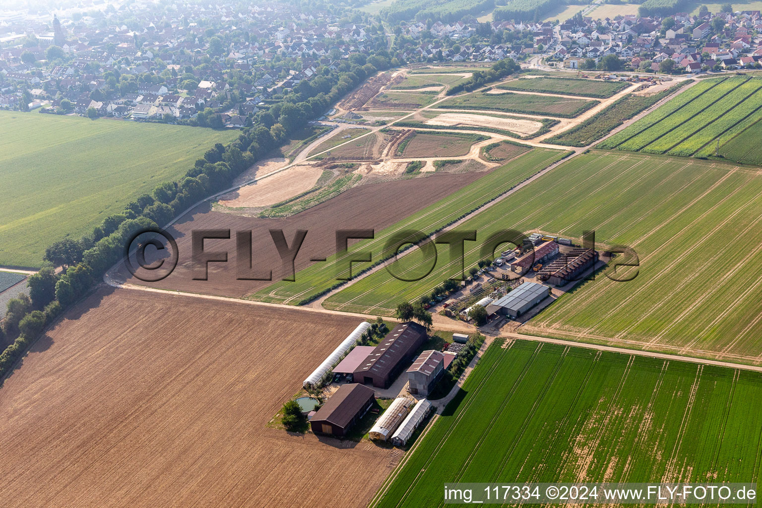 Aussiedlerhof in Kandel in the state Rhineland-Palatinate, Germany