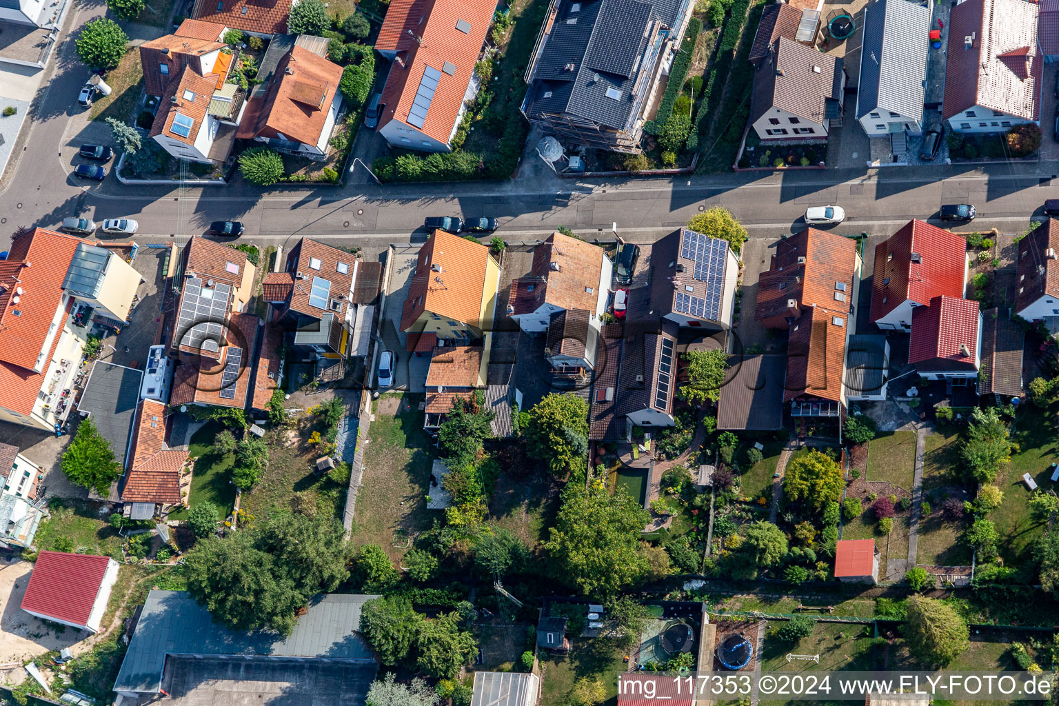 Drone image of Settlement in Kandel in the state Rhineland-Palatinate, Germany