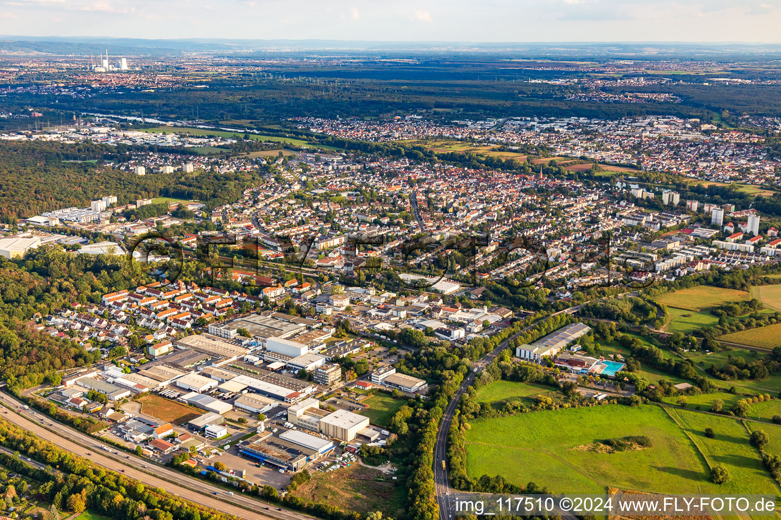 Town View of the streets and houses of the residential areas in Doernigheim in the state Hesse, Germany