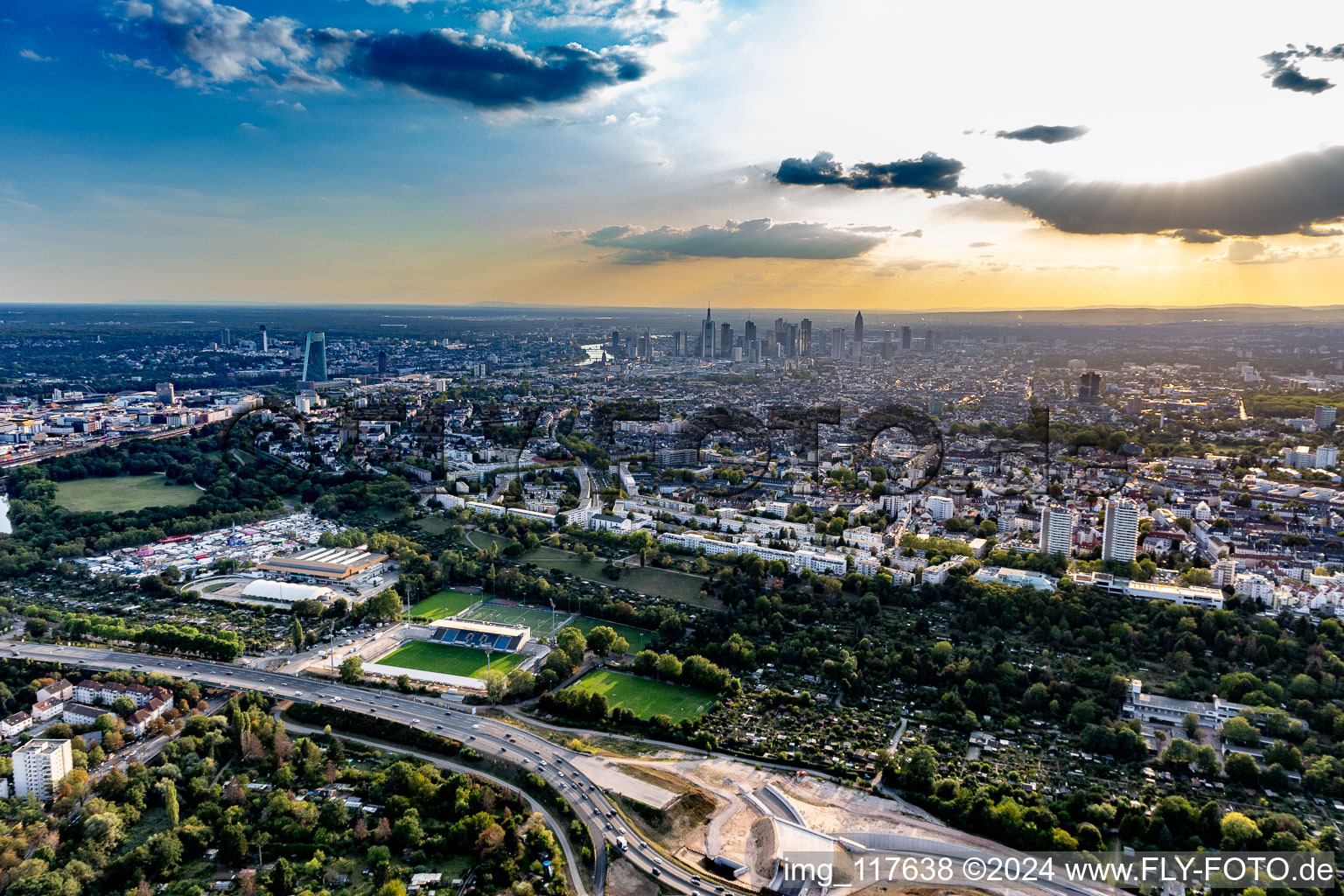 Outskirts residential in the district Bornheim in Frankfurt in the state Hesse, Germany