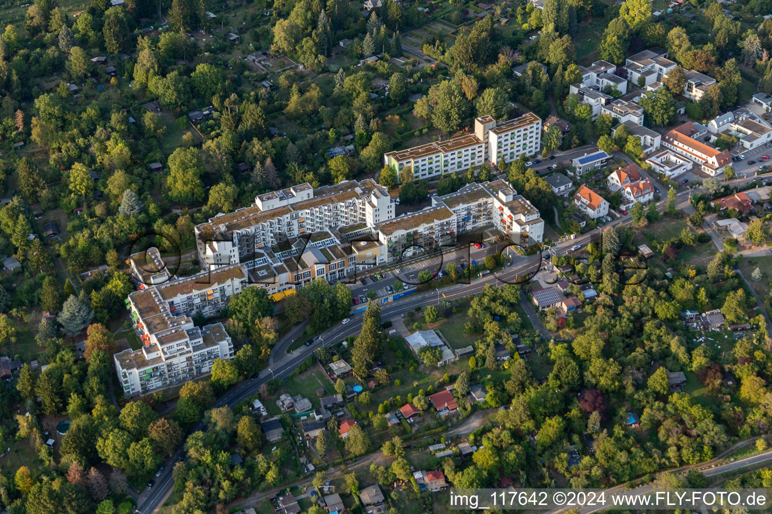 Building the retirement home Budge-Stiftung in the district Seckbach in Frankfurt in the state Hesse, Germany