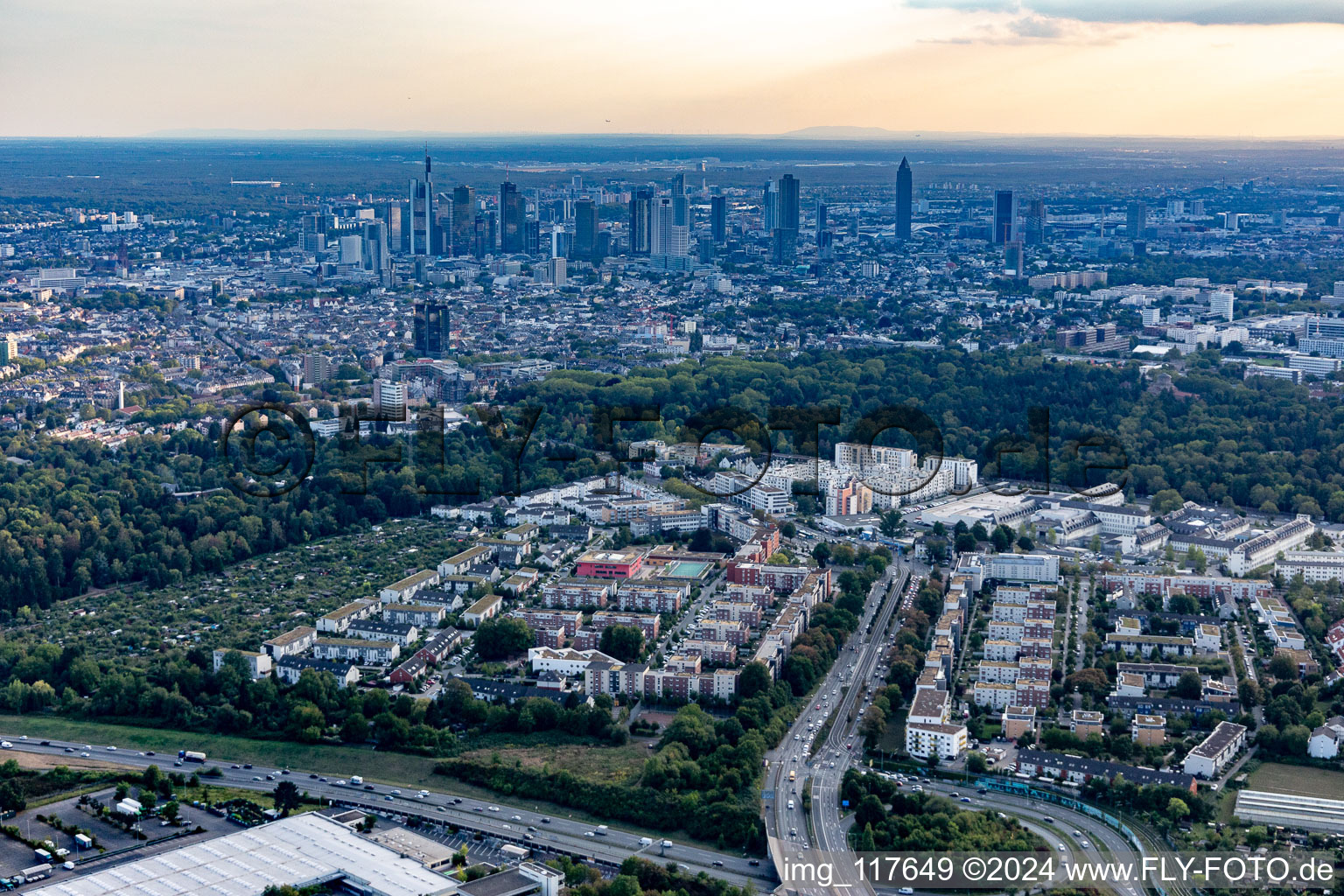 Outskirts residential in the district Bornheim in Frankfurt in the state Hesse, Germany