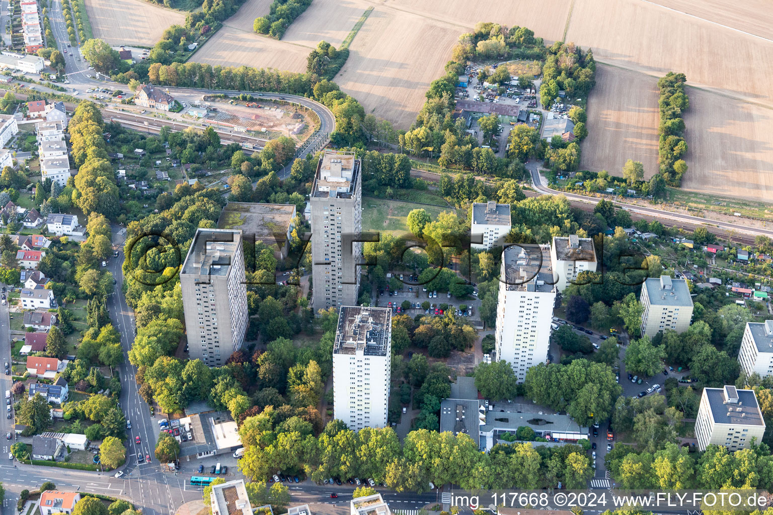 District Frankfurter Berg in Frankfurt am Main in the state Hesse, Germany