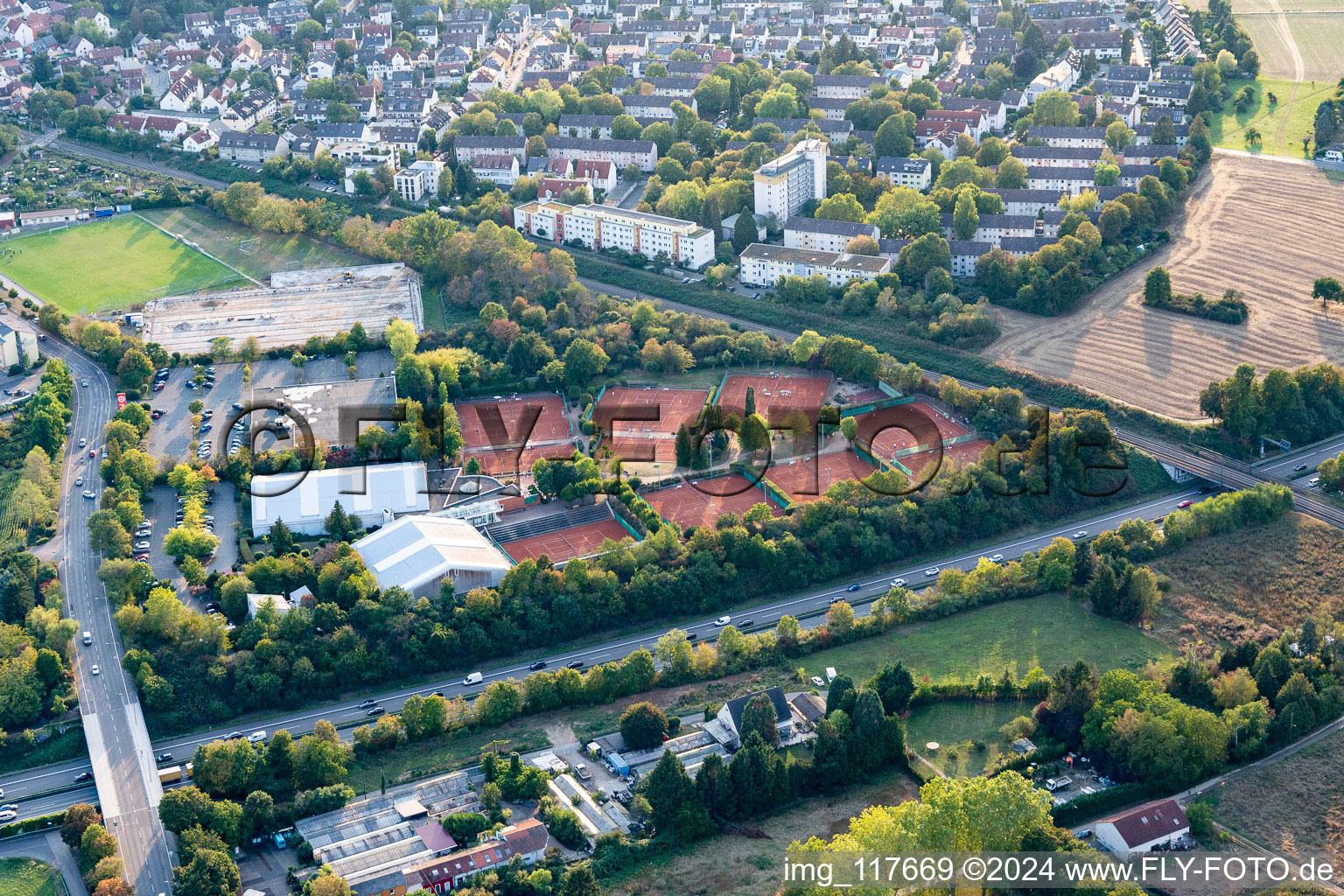 Tennis club in the district Eschersheim in Frankfurt am Main in the state Hesse, Germany