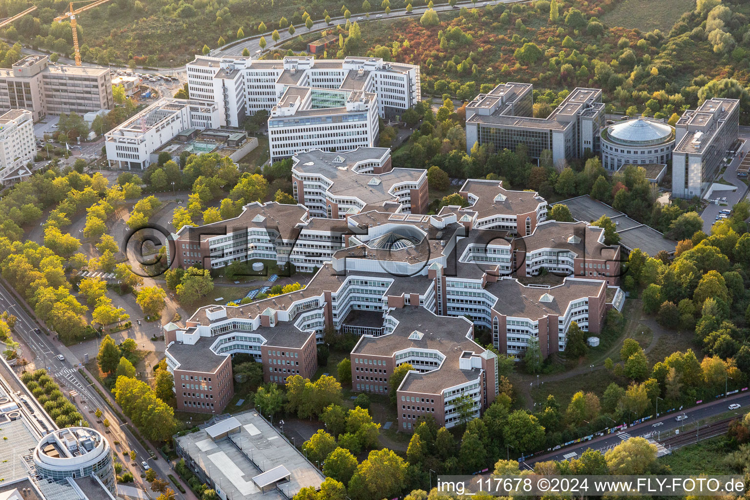 Administration building of the company of Bundesrepublik Deutschland - Finanzagentur GmbH in the destrict Heddernheim in Frankfurt in the state Hesse, Germany