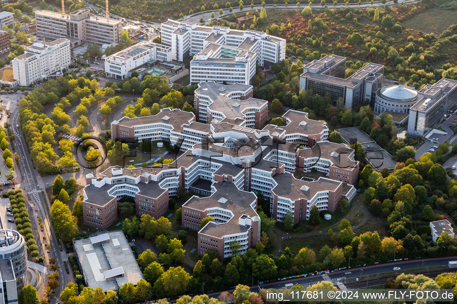 Administration building of the company of Bundesrepublik Deutschland - Finanzagentur GmbH in the destrict Niederursel in Frankfurt in the state Hesse, Germany