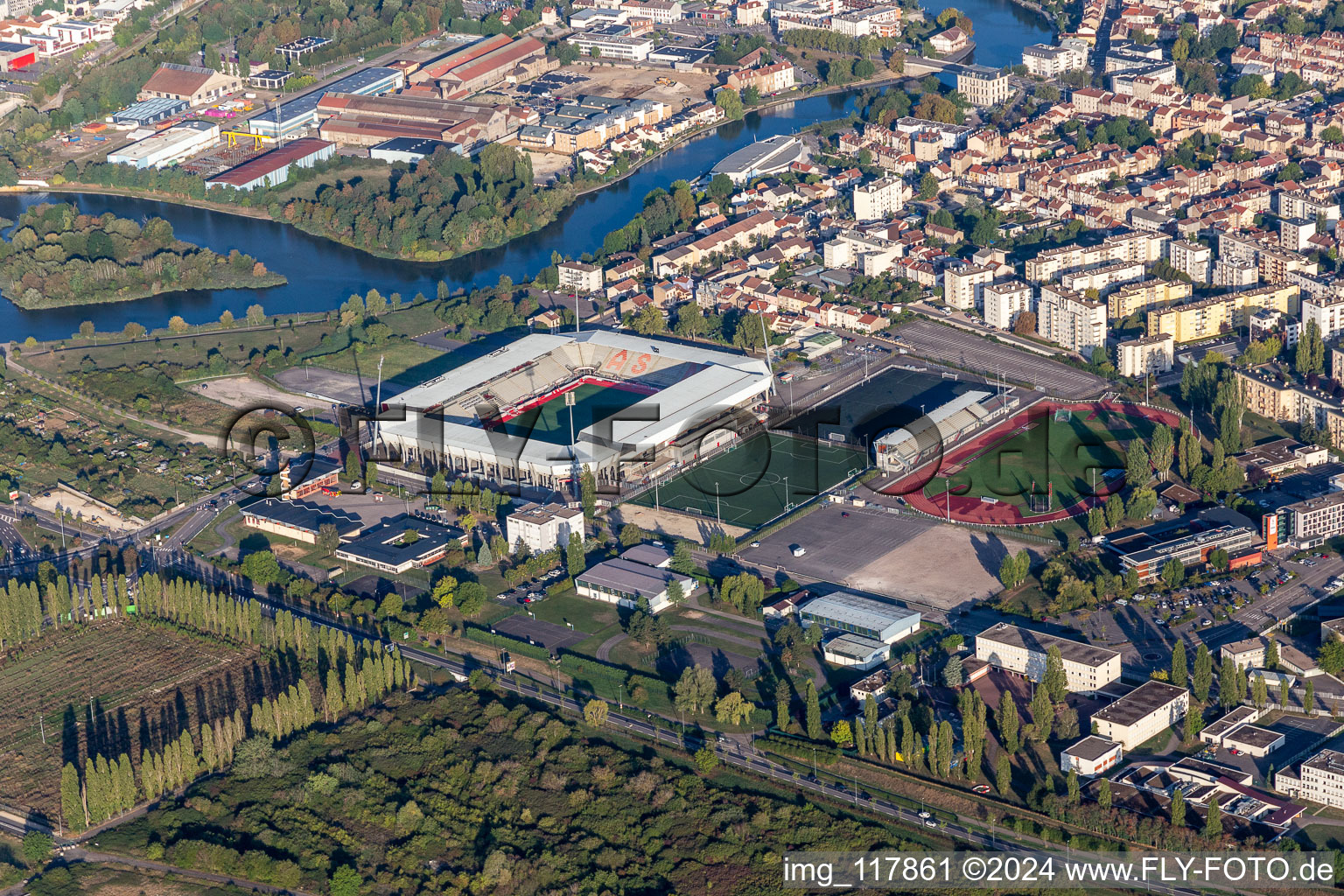 Stade Marcel Picot in Tomblaine in the state Meurthe et Moselle, France