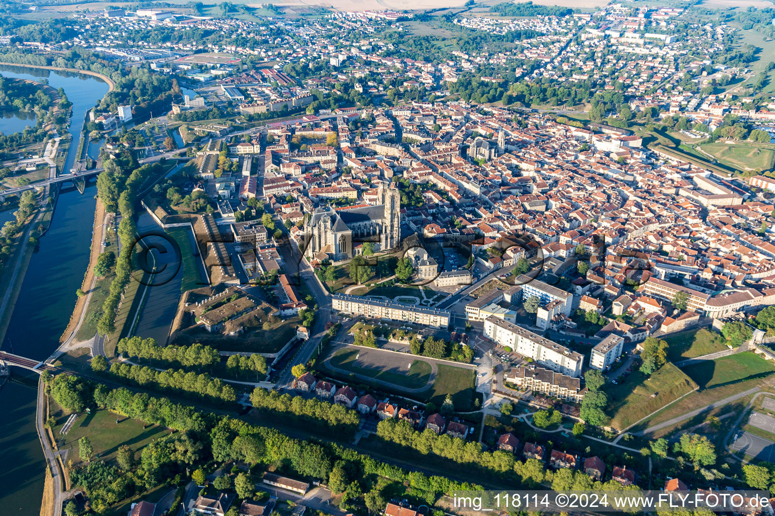 Toul in the state Meurthe et Moselle, France out of the air