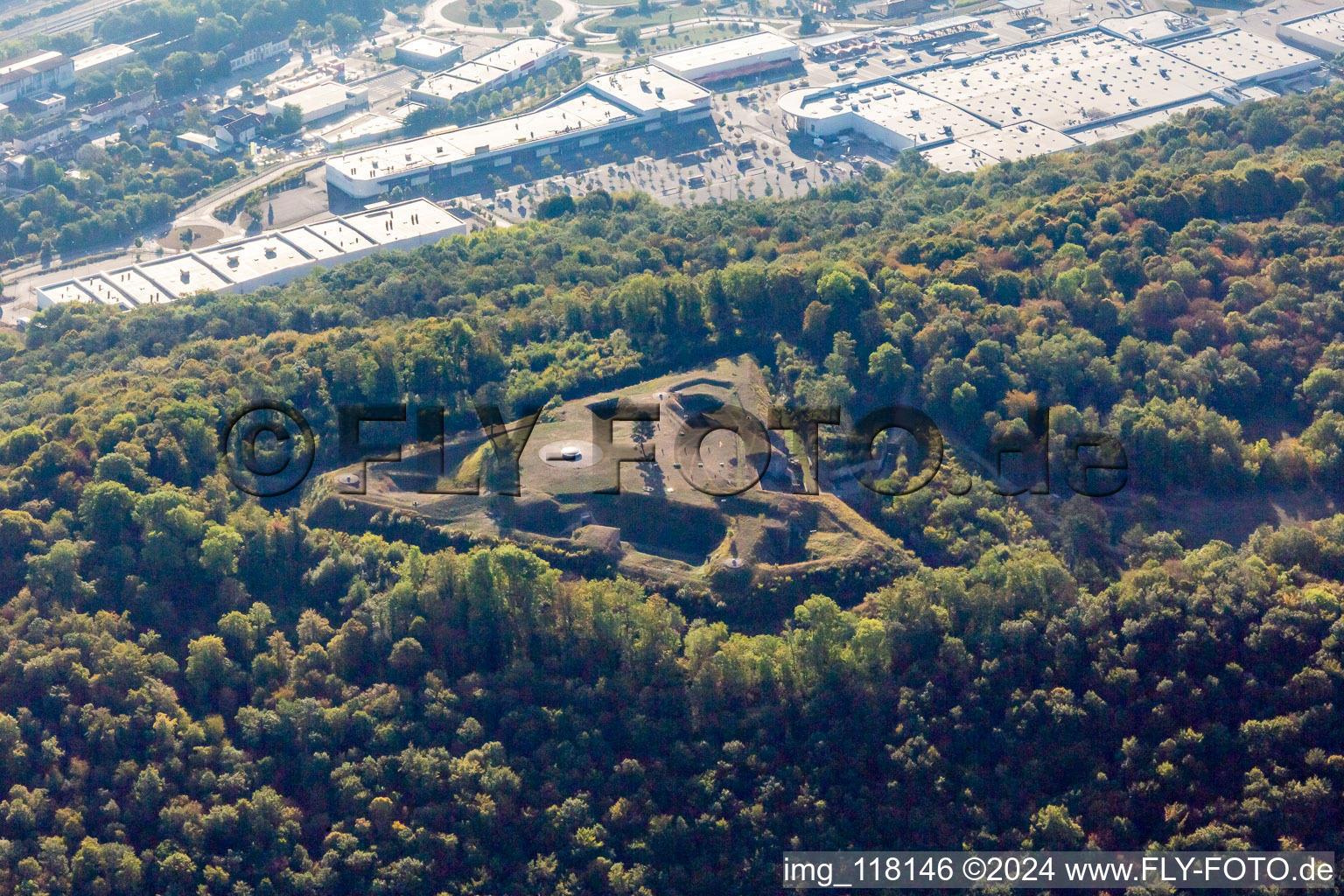 Old fort: Batterie de l'Eperon in Frouard in the state Meurthe et Moselle, France