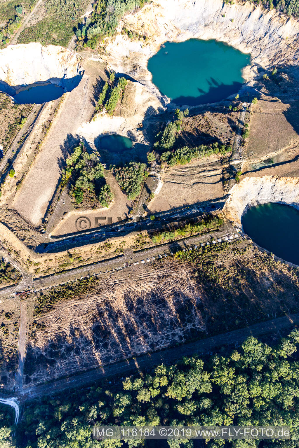 Aerial photograpy of Opencast mining in Lenoncourt in the state Meurthe et Moselle, France