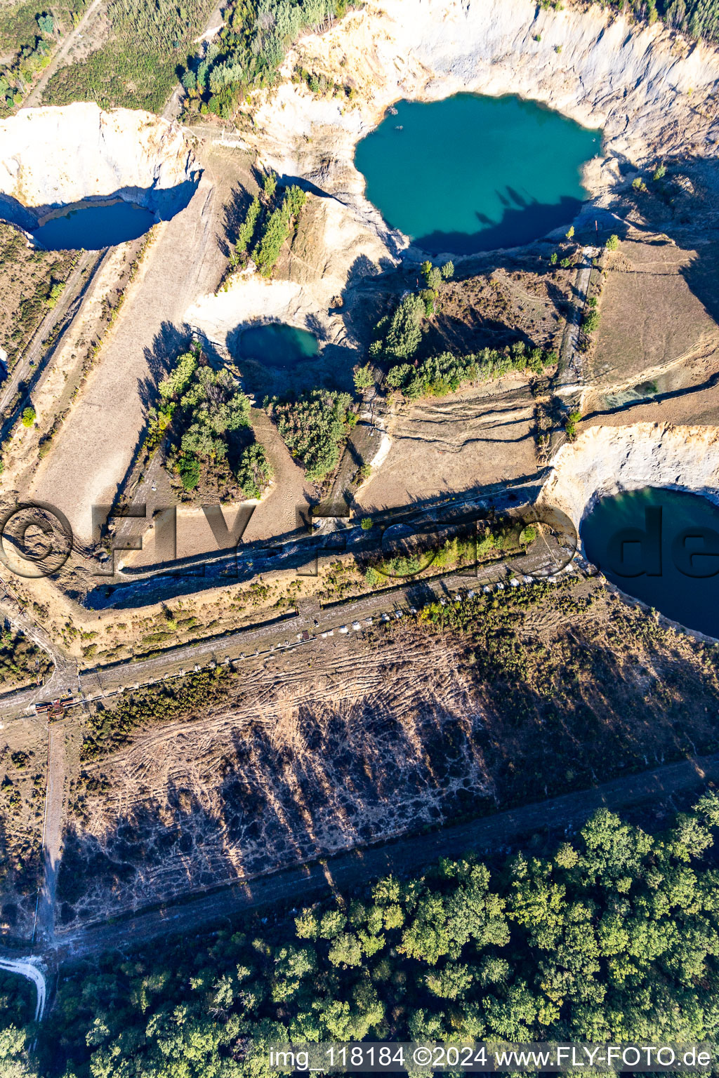 Aerial photograpy of Opencast mining in Lenoncourt in the state Meurthe et Moselle, France