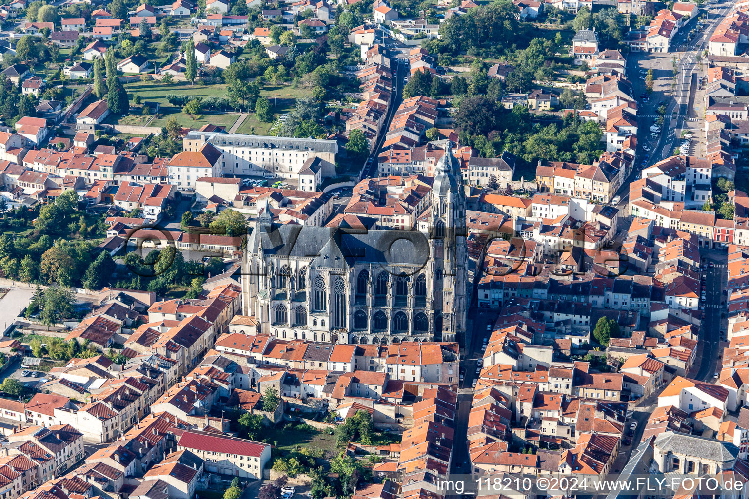 Church building of the cathedral of Basilique de Saint-Nicolas-de-Port in Saint-Nicolas-de-Port in Grand Est, France