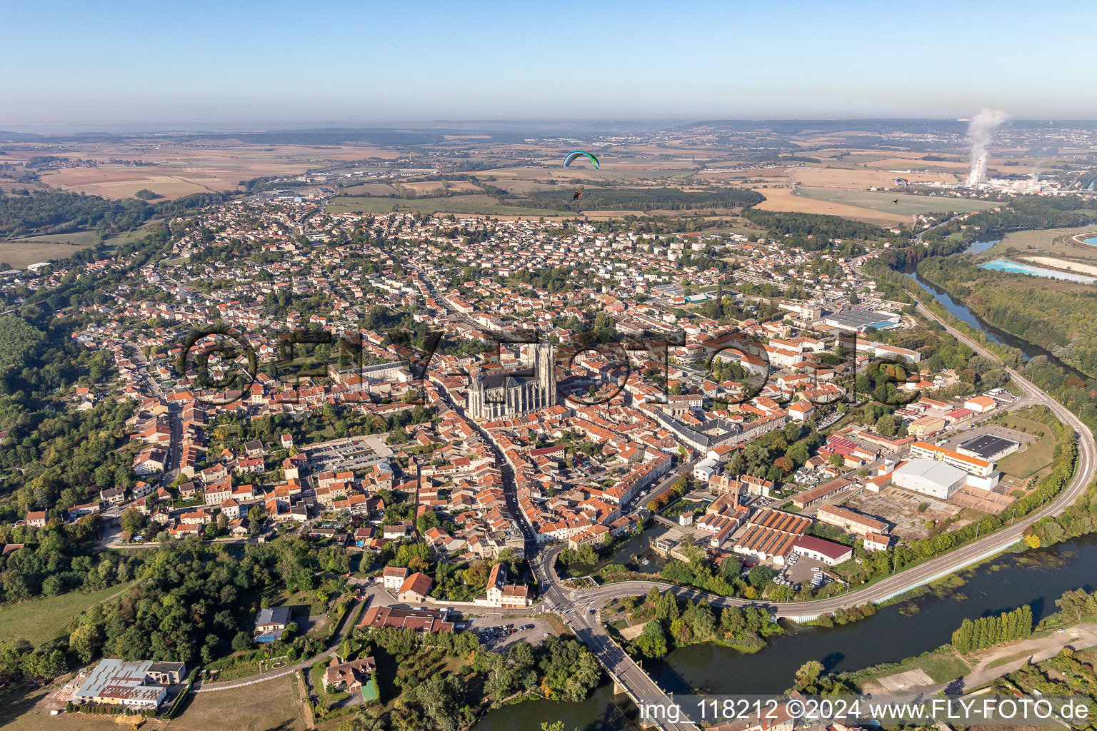 Old Town area and city center in Saint-Nicolas-de-Port in Grand Est, France