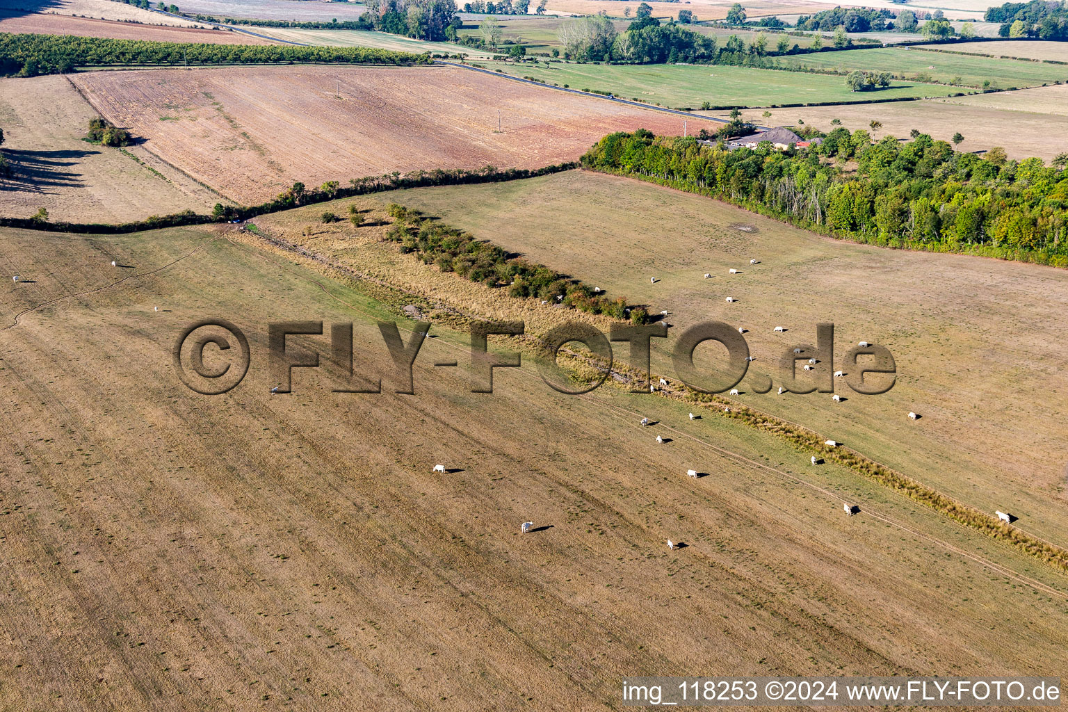 Aerial photograpy of Vigneulles in the state Meurthe et Moselle, France