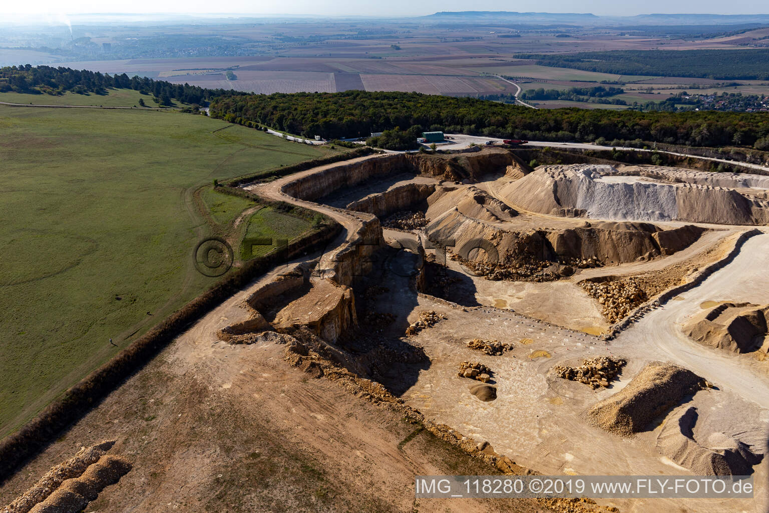 Quarry/Carriere Cogesud in Bainville-sur-Madon in the state Meurthe et Moselle, France