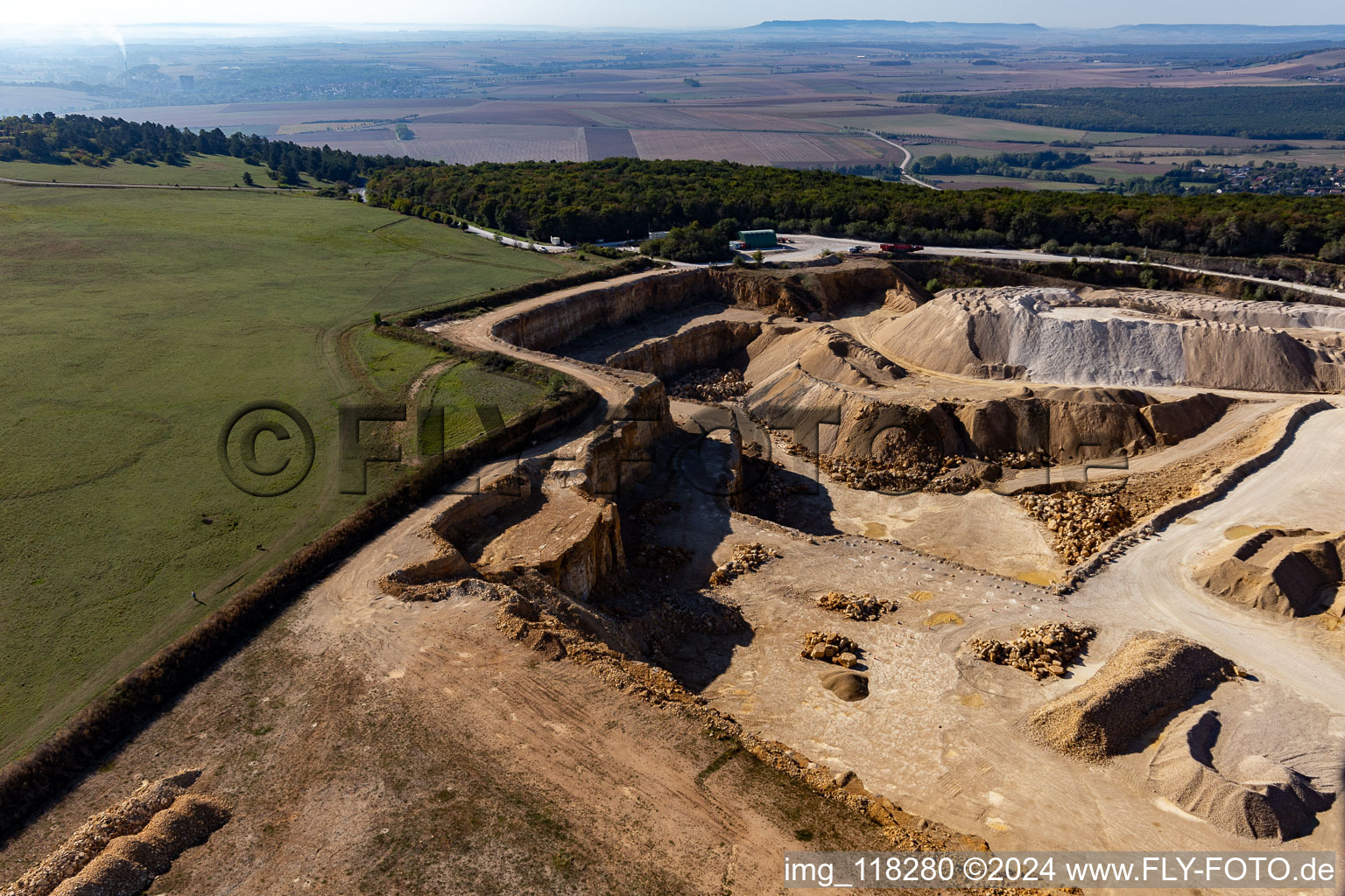 Quarry/Carriere Cogesud in Bainville-sur-Madon in the state Meurthe et Moselle, France