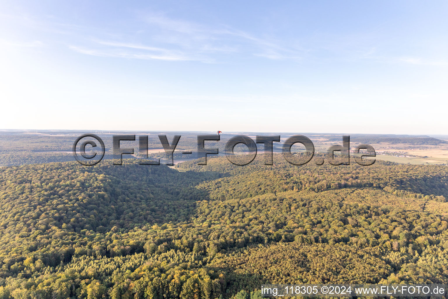 Aerial photograpy of Mont-lès-Neufchâteau in the state Vosges, France