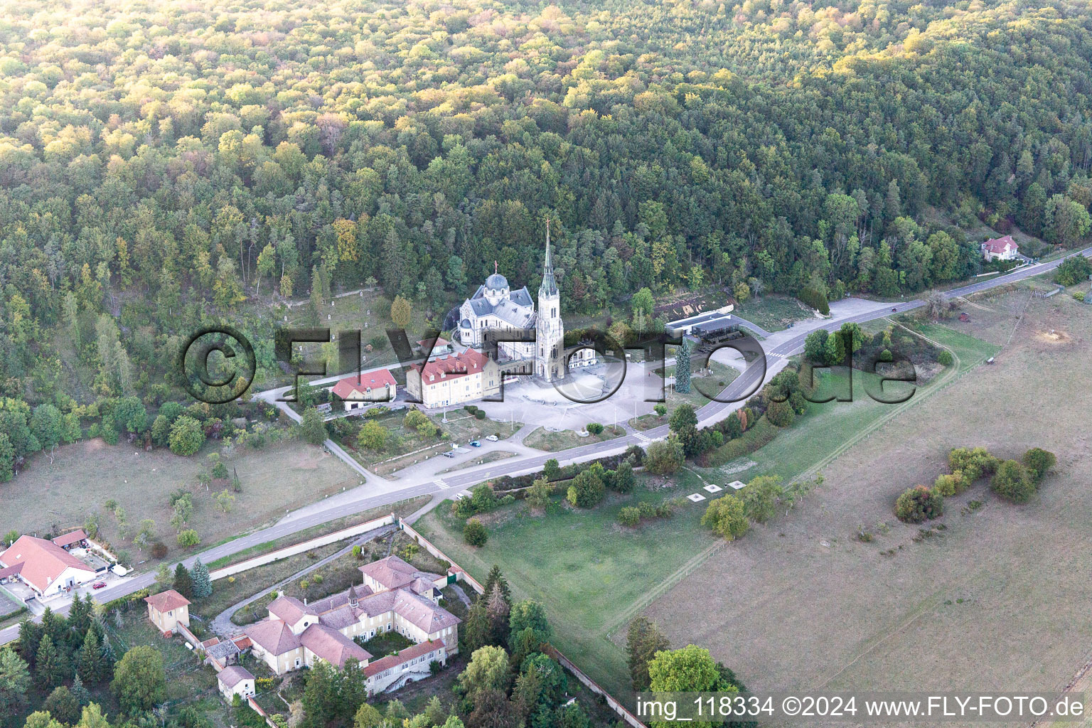 Basilica of Bois-Chenu in Domrémy-la-Pucelle in the state Vosges, France