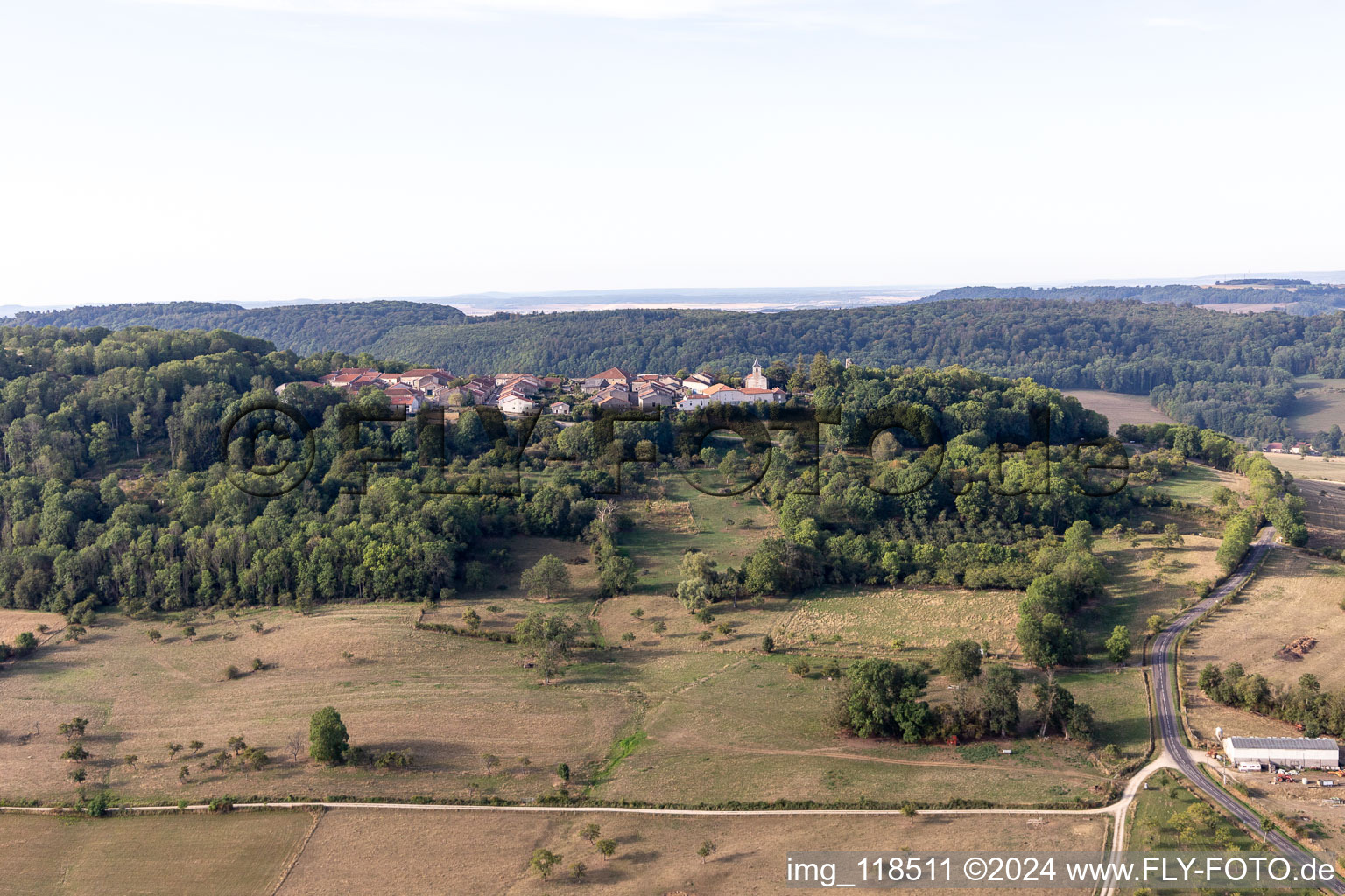 Oblique view of Vaudémont in the state Meurthe et Moselle, France