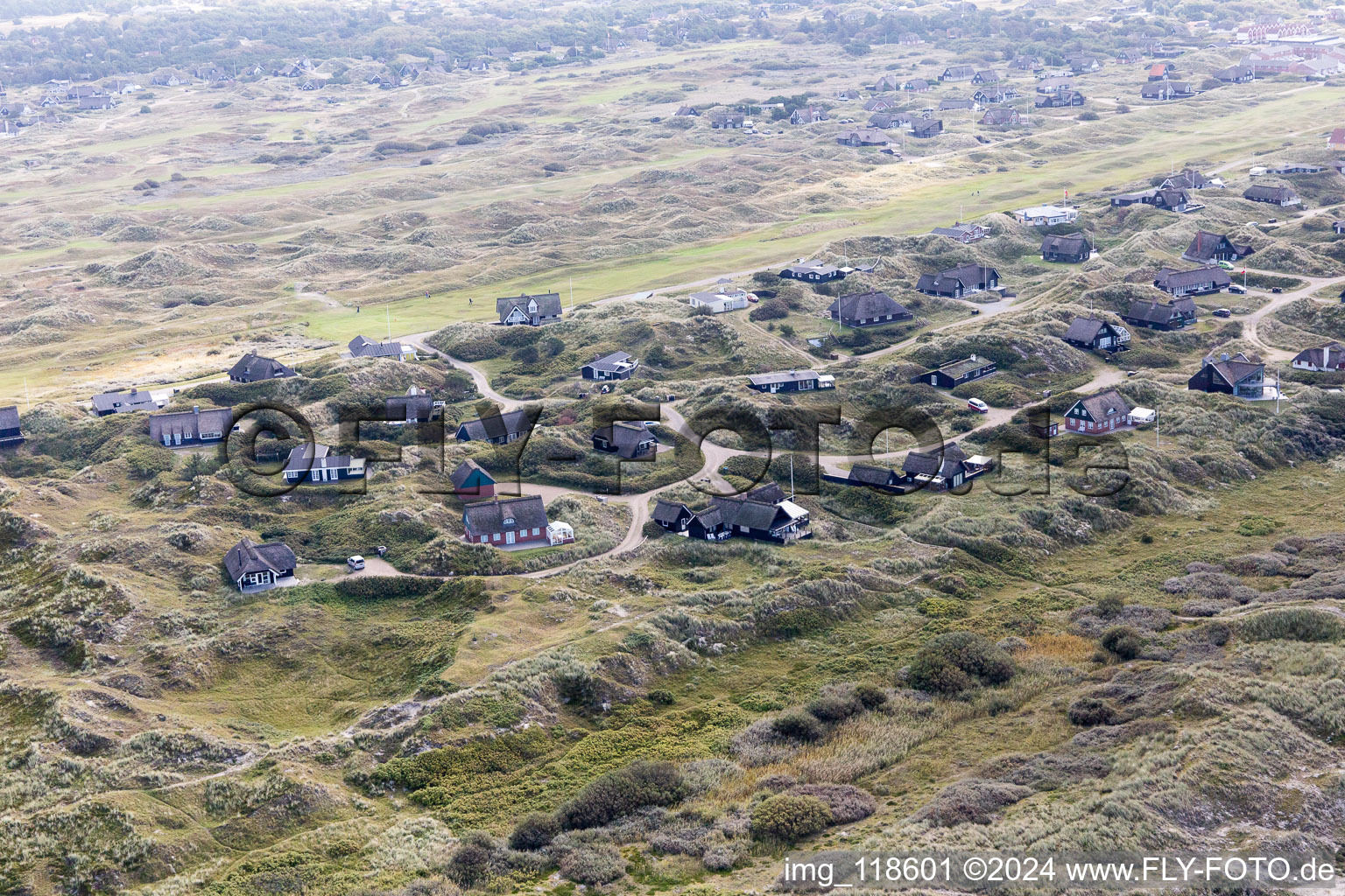 Drone recording of Fanø in the state South Denmark, Denmark