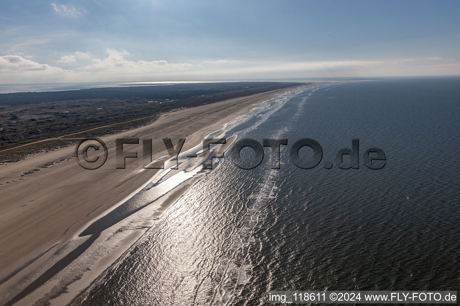 Fanø in the state South Denmark, Denmark out of the air