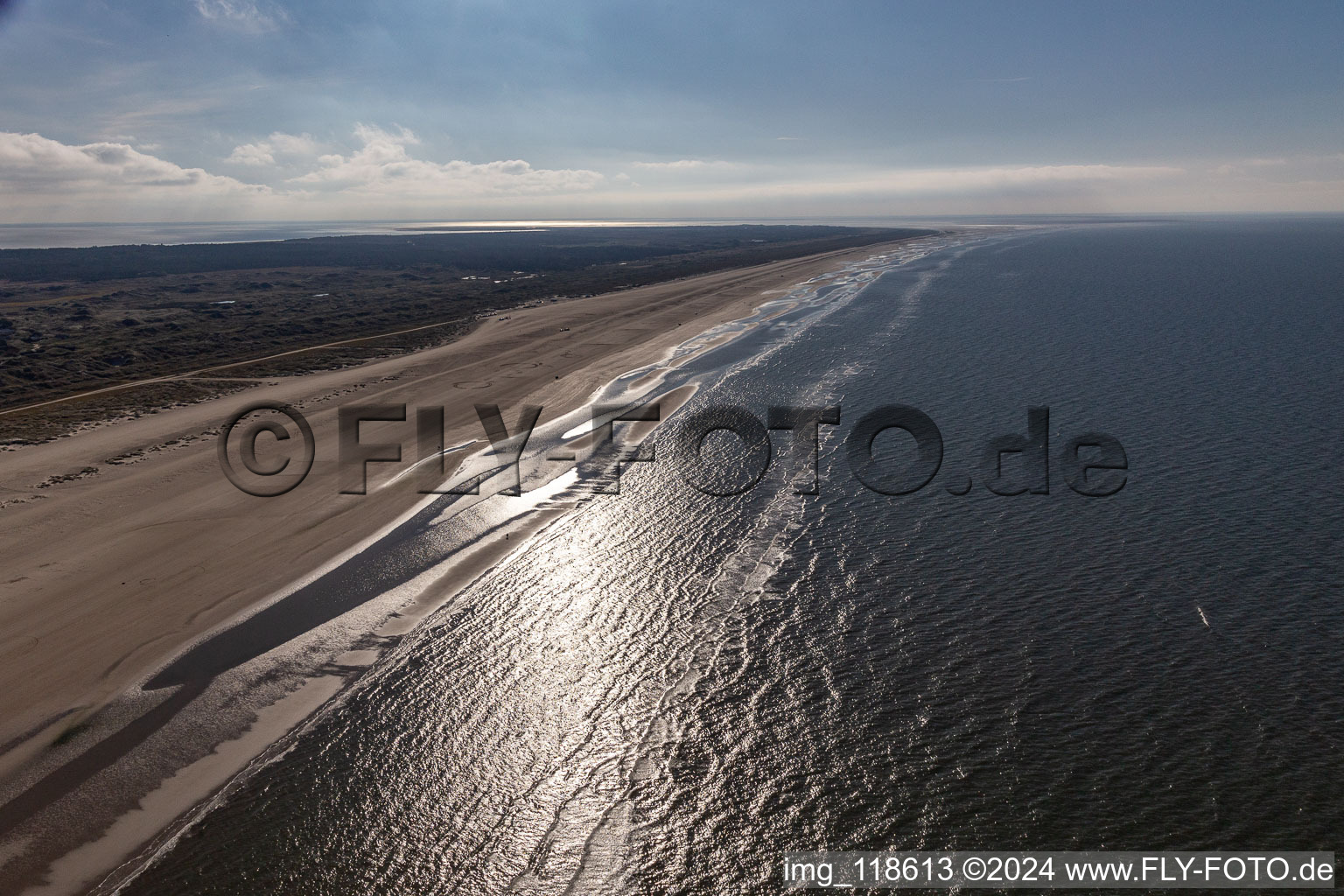 Fanø in the state South Denmark, Denmark seen from above