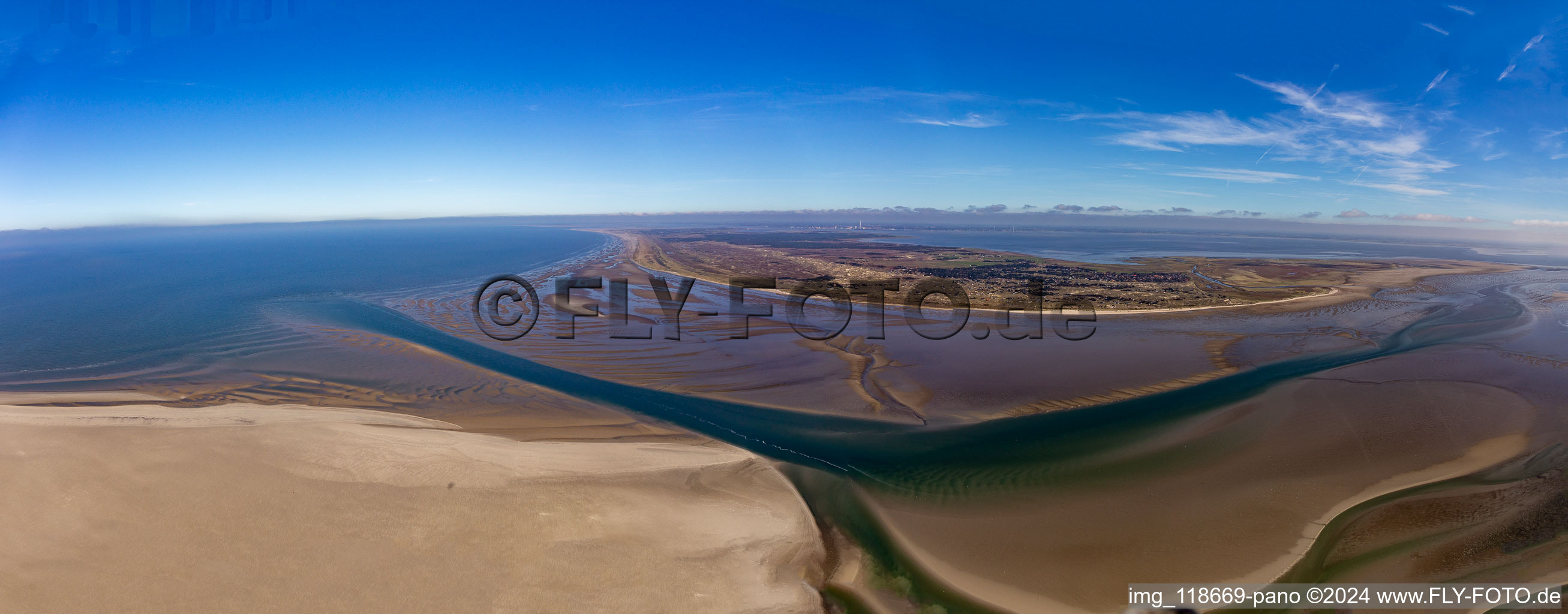 Coastal area in the Sourth of the north sea - Island in Fanoe in Syddanmark, Denmark