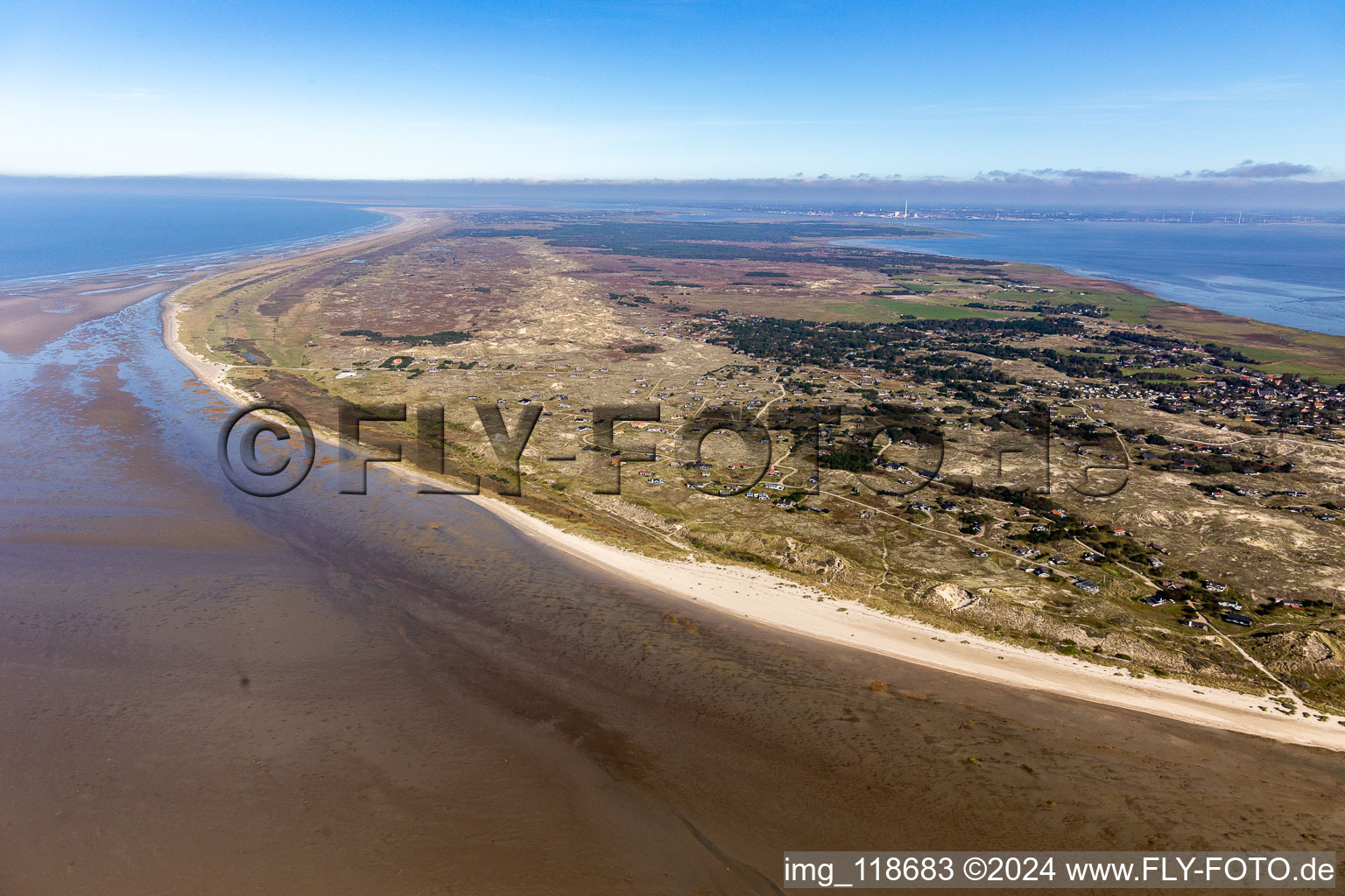 From the sandbank Peter Meyers in Fanø in the state South Denmark, Denmark