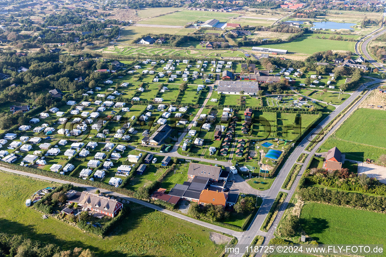 Rødgaard Camping, Rindby in Fanø in the state South Denmark, Denmark