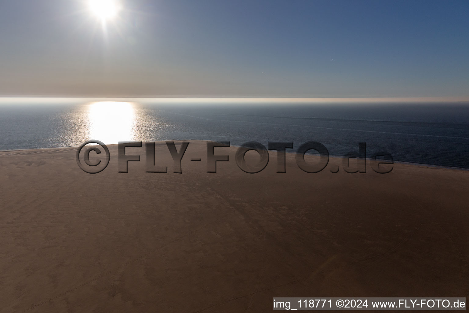 Wadden Sea National Park in Fanø in the state South Denmark, Denmark from above