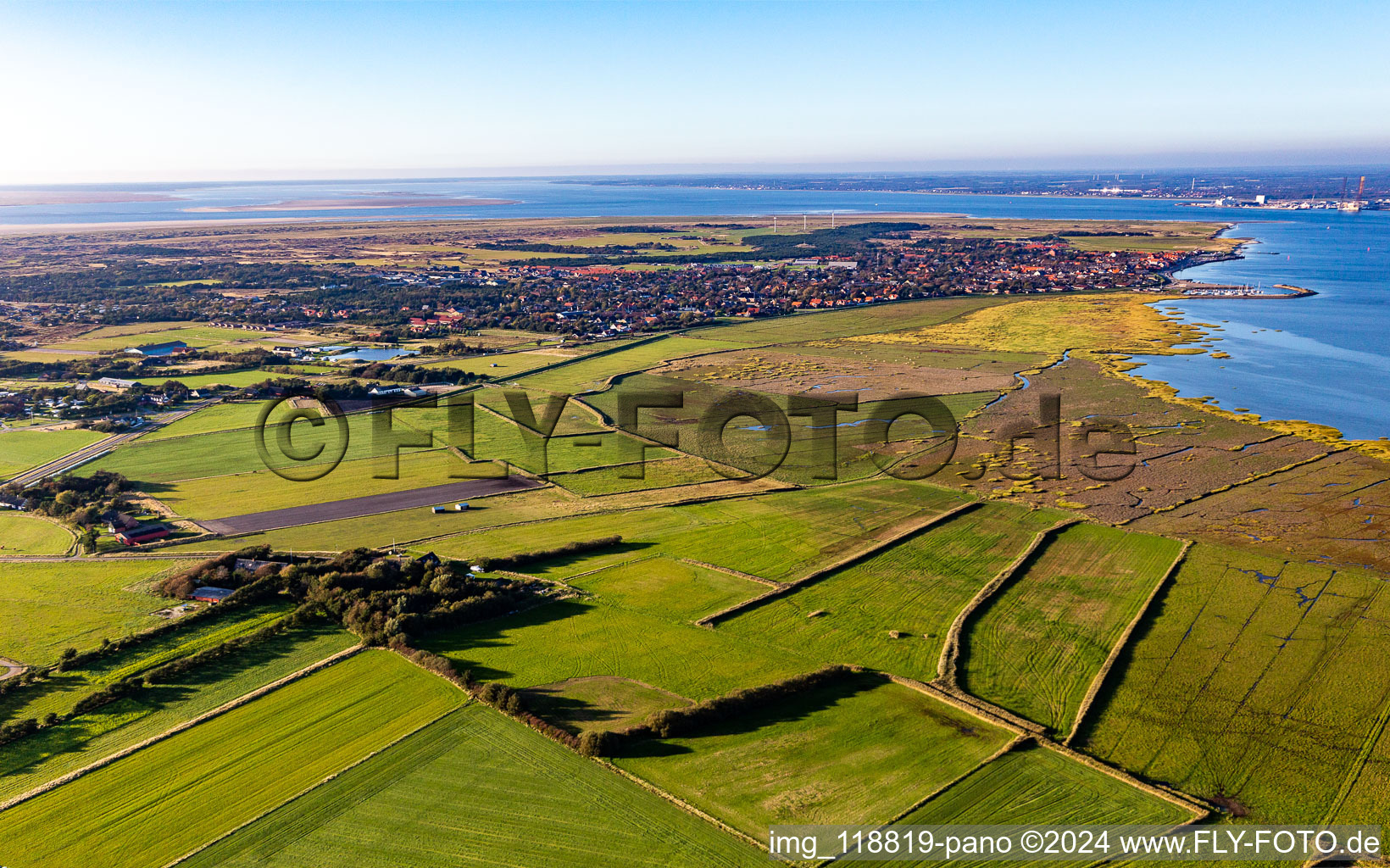 Fanø in the state South Denmark, Denmark viewn from the air