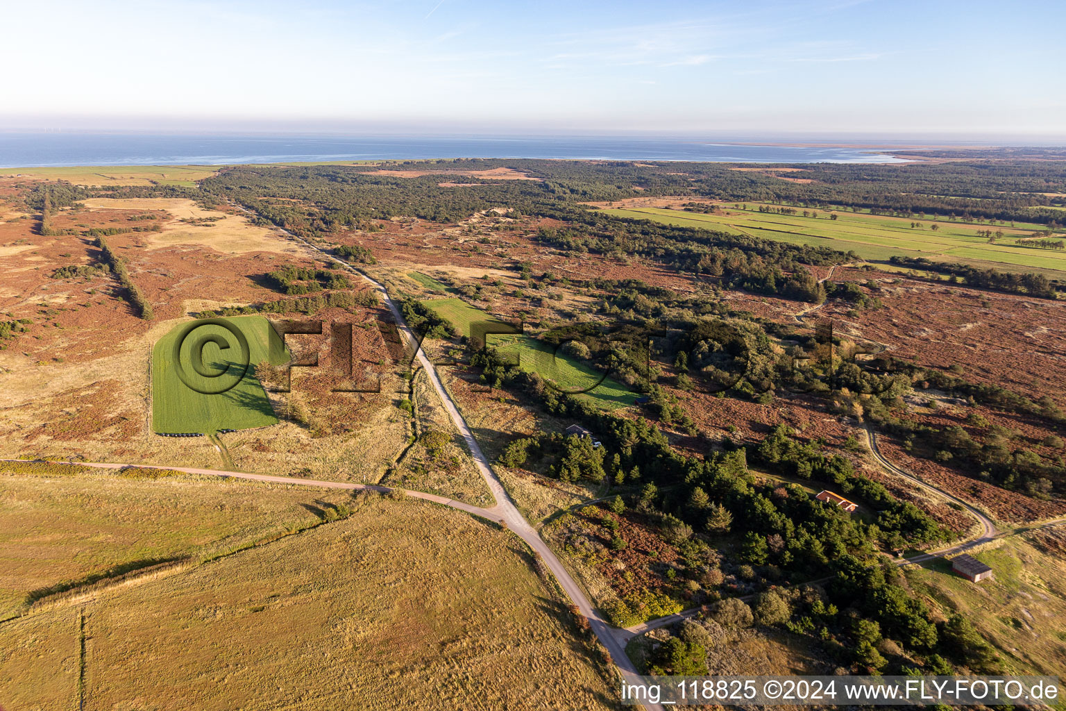 Wadden Sea National Park in Fanø in the state South Denmark, Denmark out of the air