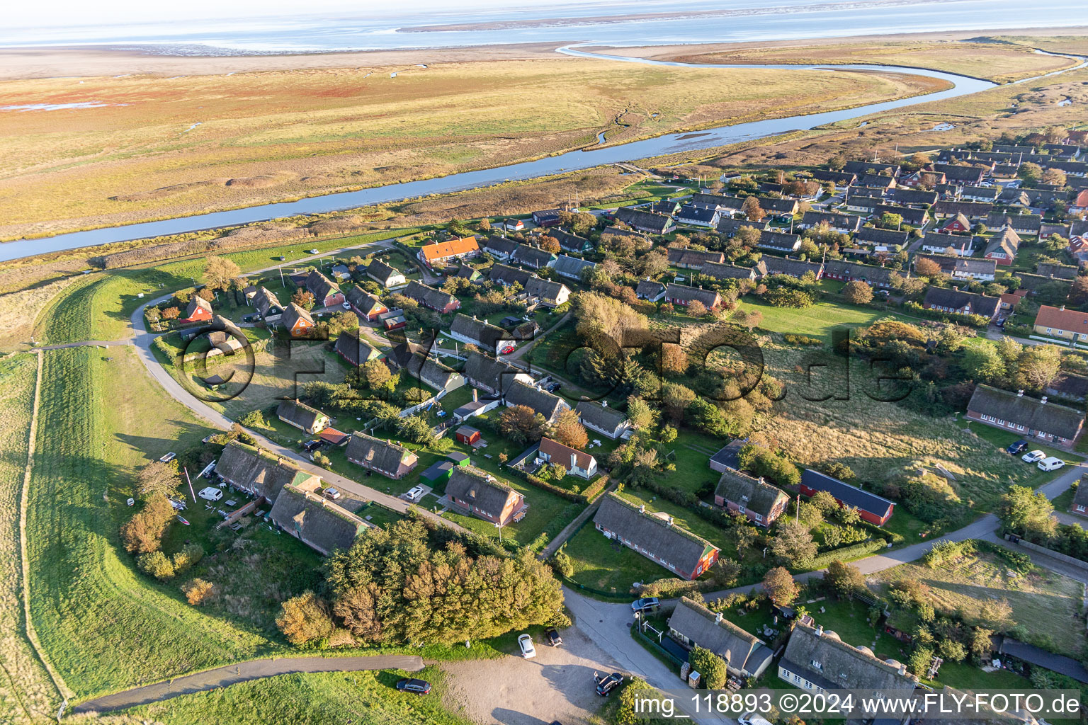 Drone image of Fanø in the state South Denmark, Denmark