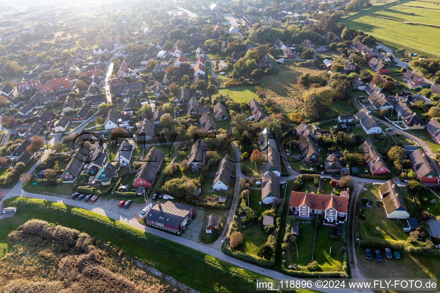 Fanø in the state South Denmark, Denmark from a drone