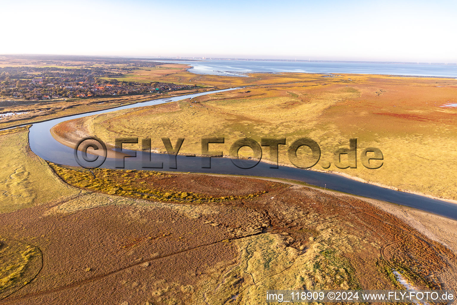 Fanø in the state South Denmark, Denmark viewn from the air