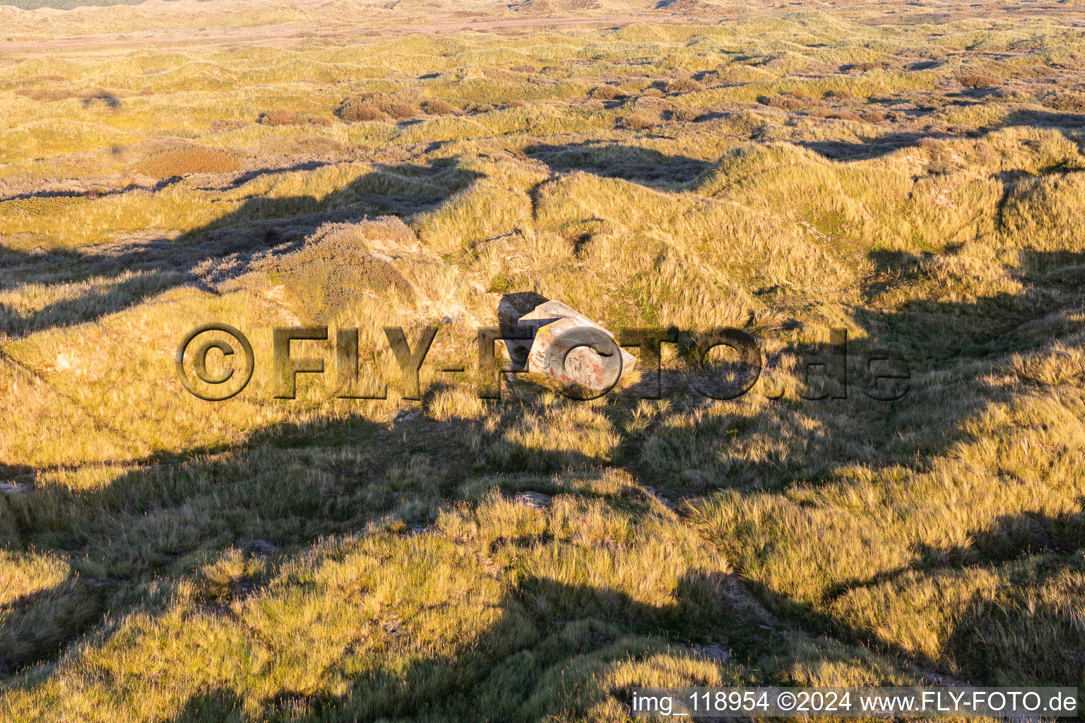 Bunker on the West Coast in Fanø in the state South Denmark, Denmark