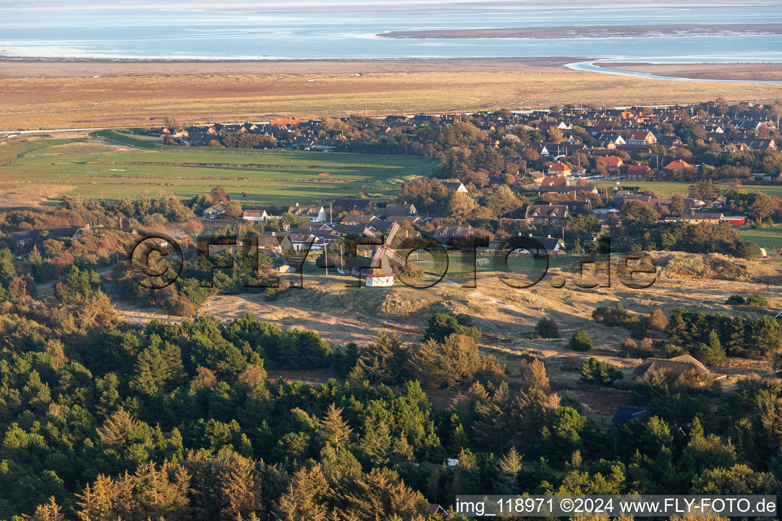 Sønderho Windmill in Fanø in the state South Denmark, Denmark