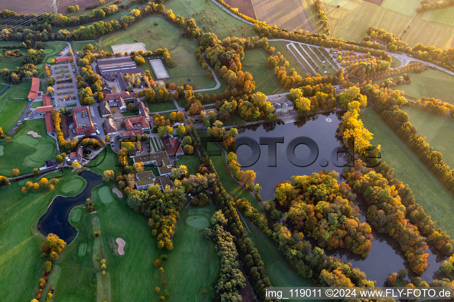 Monrepos Lakeside Palace in Ludwigsburg in the state Baden-Wurttemberg, Germany