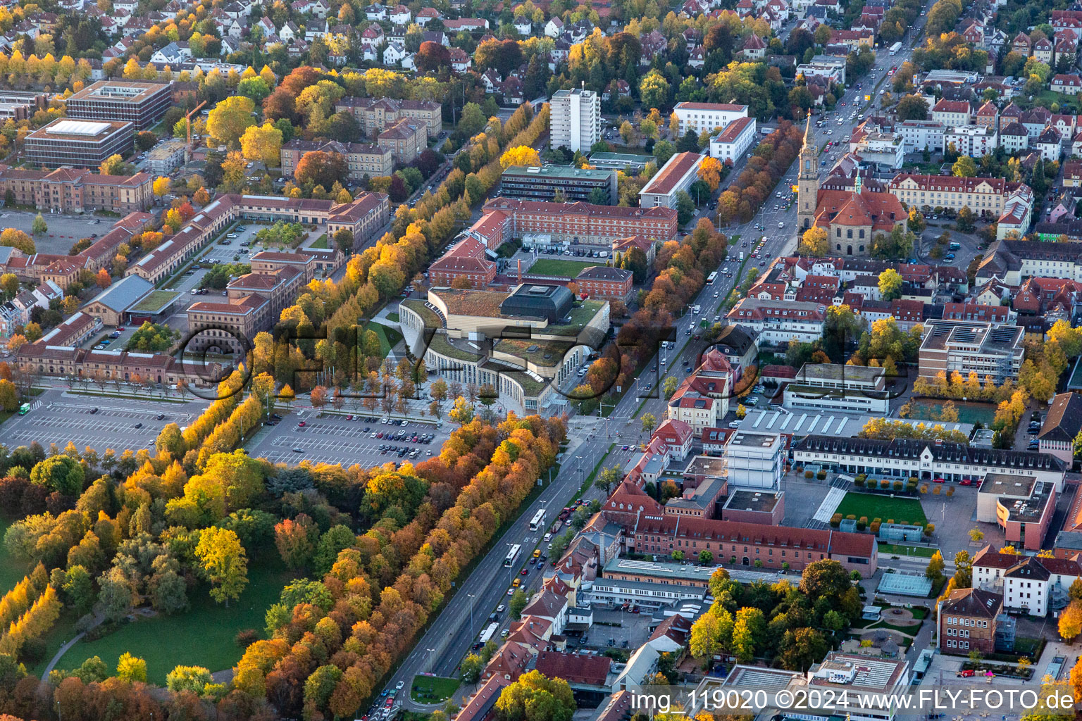 Forum at the Castle Park in the district Ludwigsburg-Mitte in Ludwigsburg in the state Baden-Wuerttemberg, Germany