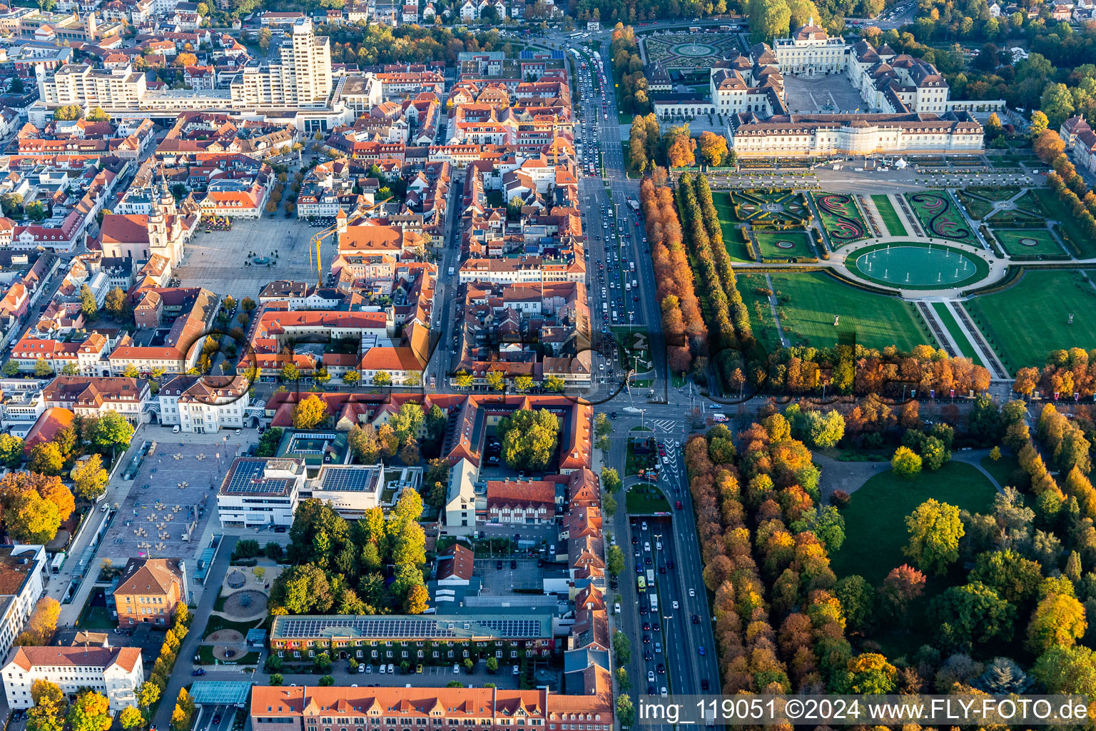 Stuttgarter / Schorndorfer Straße in the district Ludwigsburg-Mitte in Ludwigsburg in the state Baden-Wuerttemberg, Germany